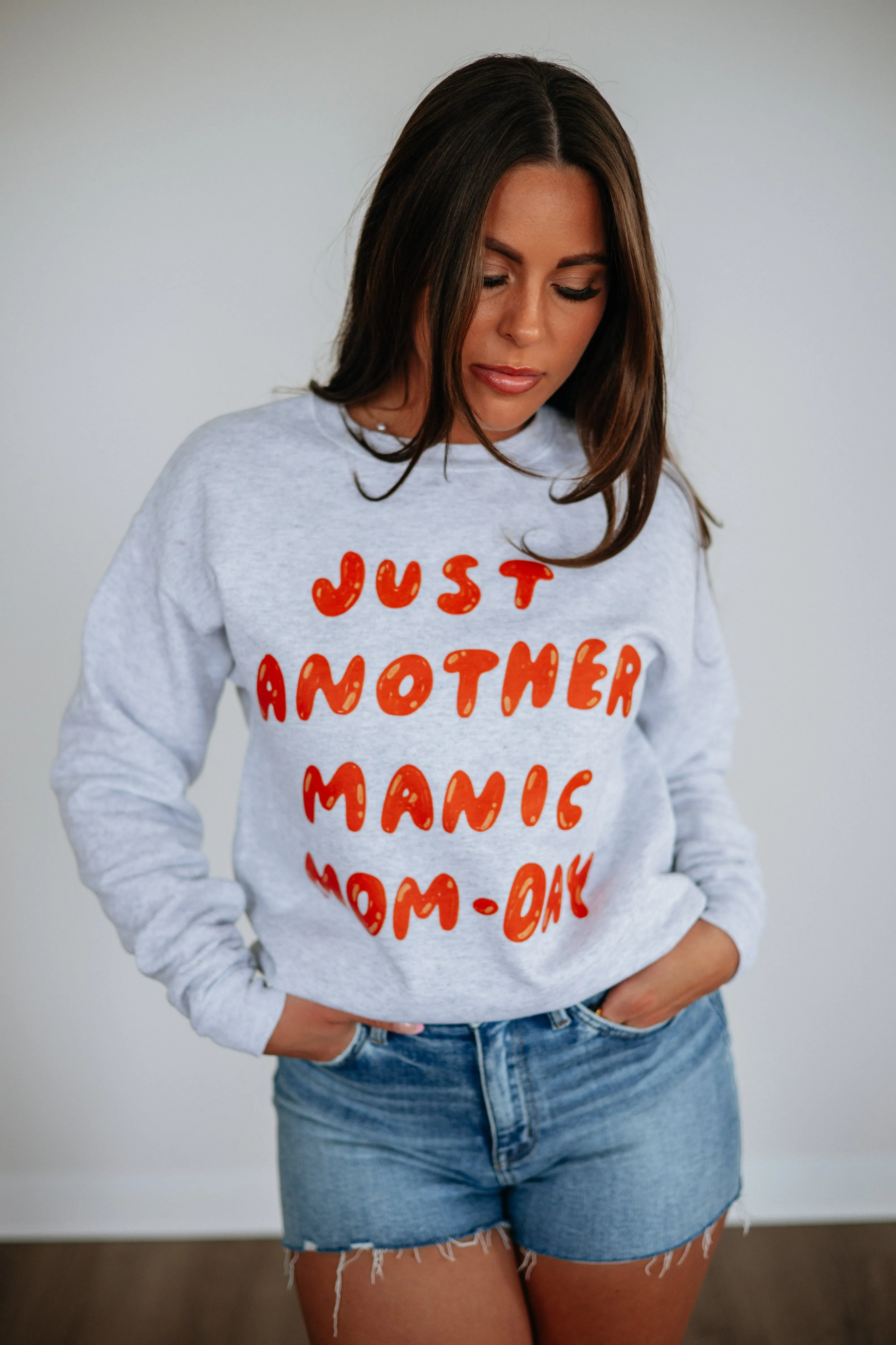 Manic Mom-Day Sweatshirt sold by Wild Oak Boutique product image thumbnail 3