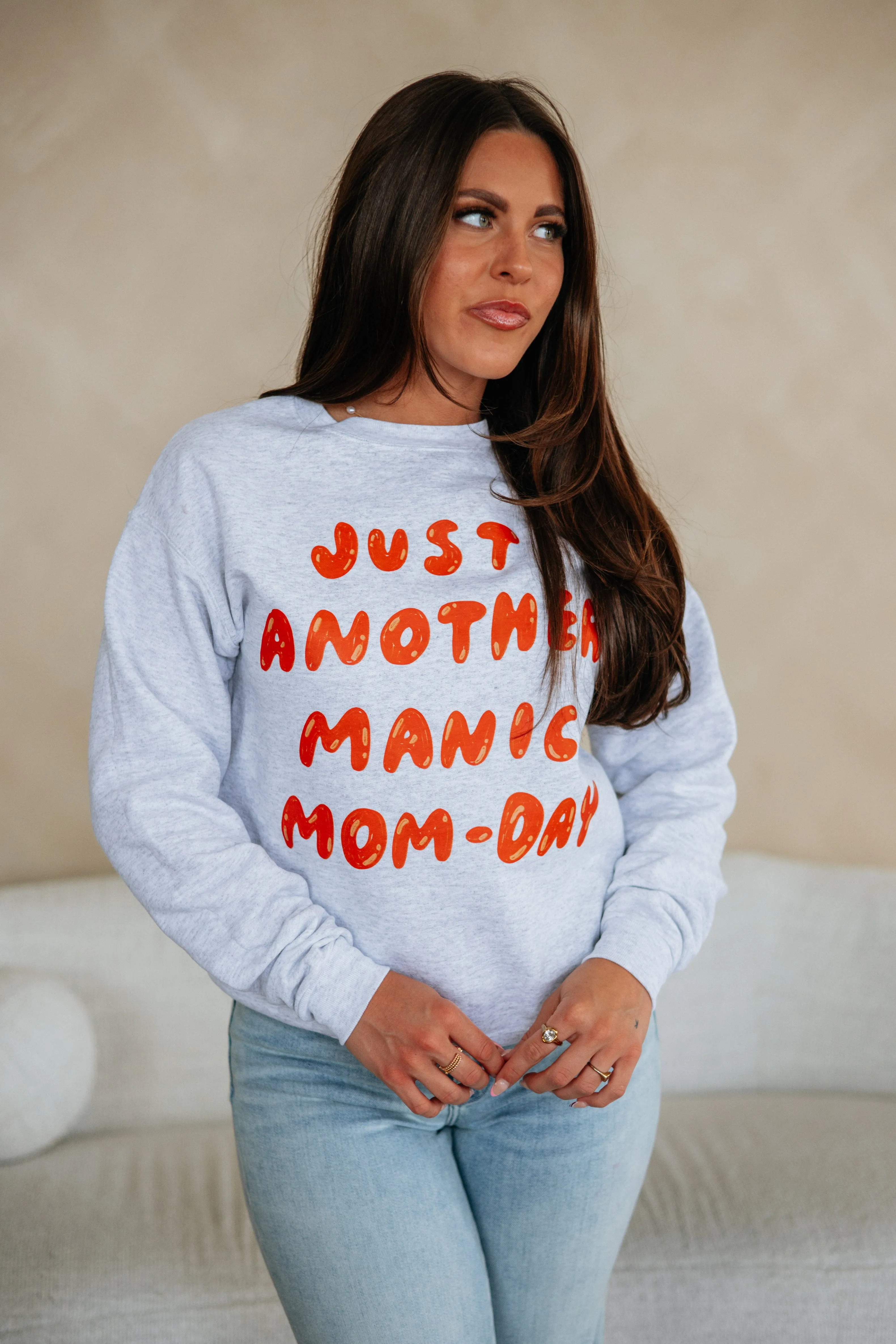 Manic Mom-Day Sweatshirt sold by Wild Oak Boutique