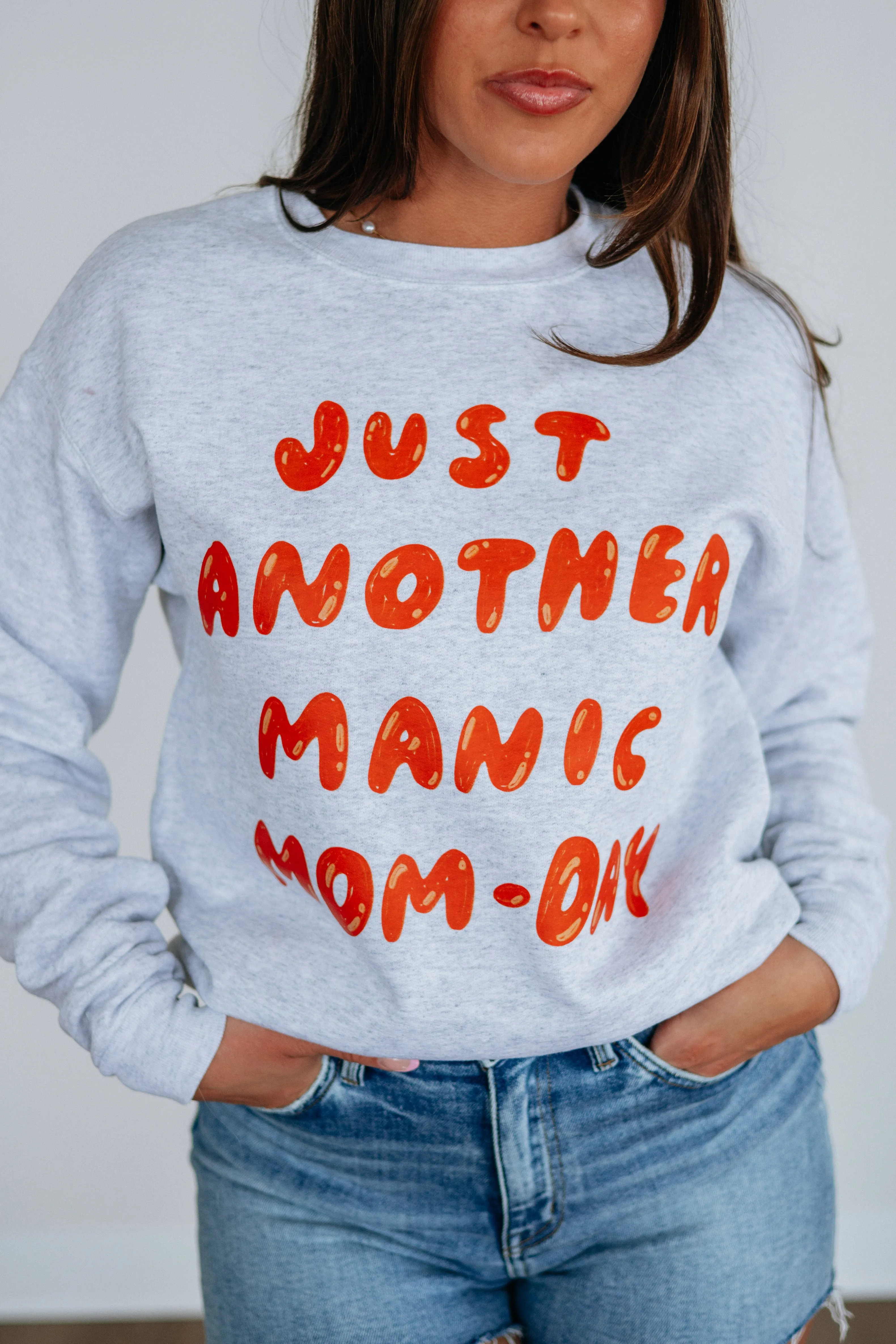Manic Mom-Day Sweatshirt sold by Wild Oak Boutique product image thumbnail 2