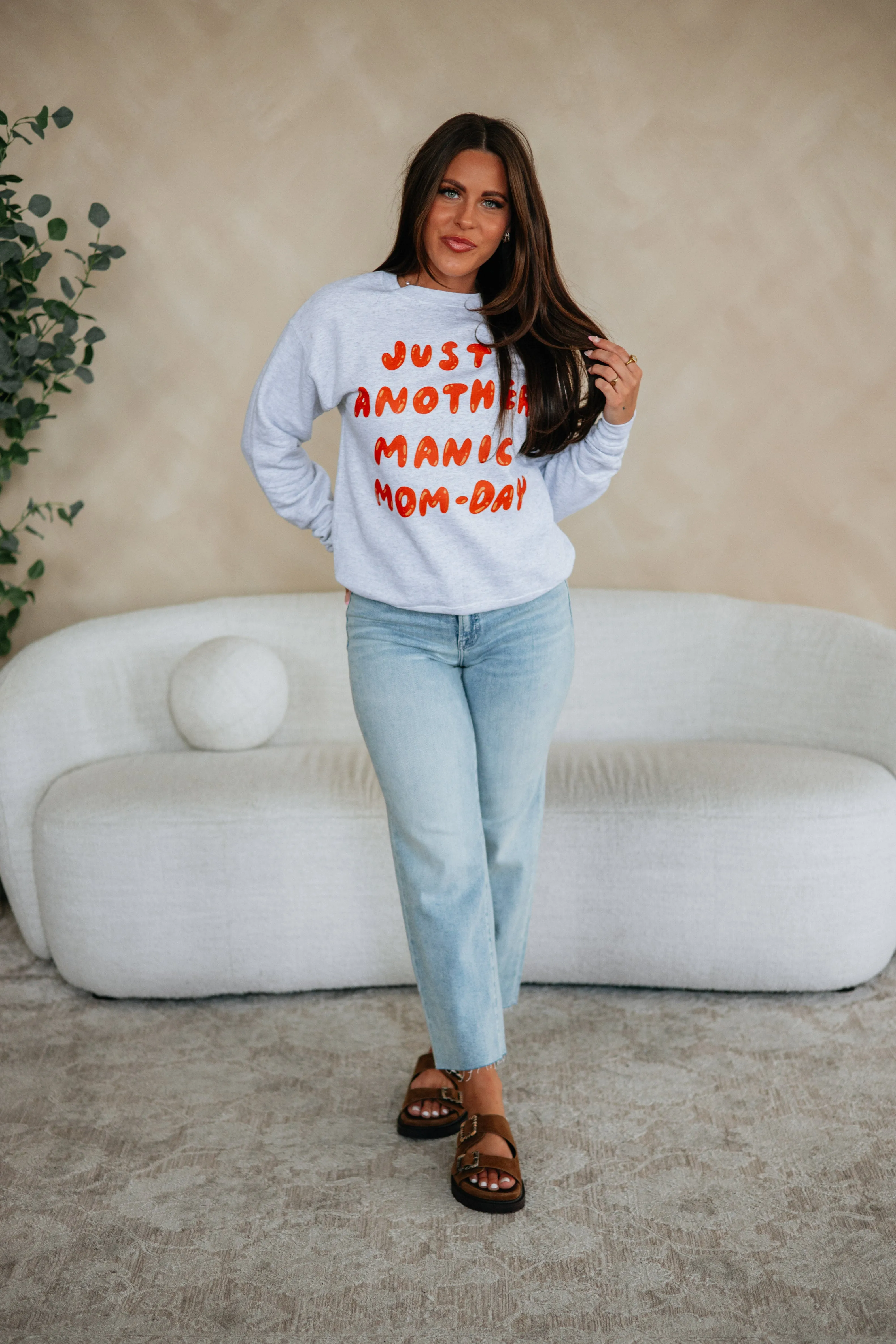 Manic Mom-Day Sweatshirt sold by Wild Oak Boutique product image thumbnail 4
