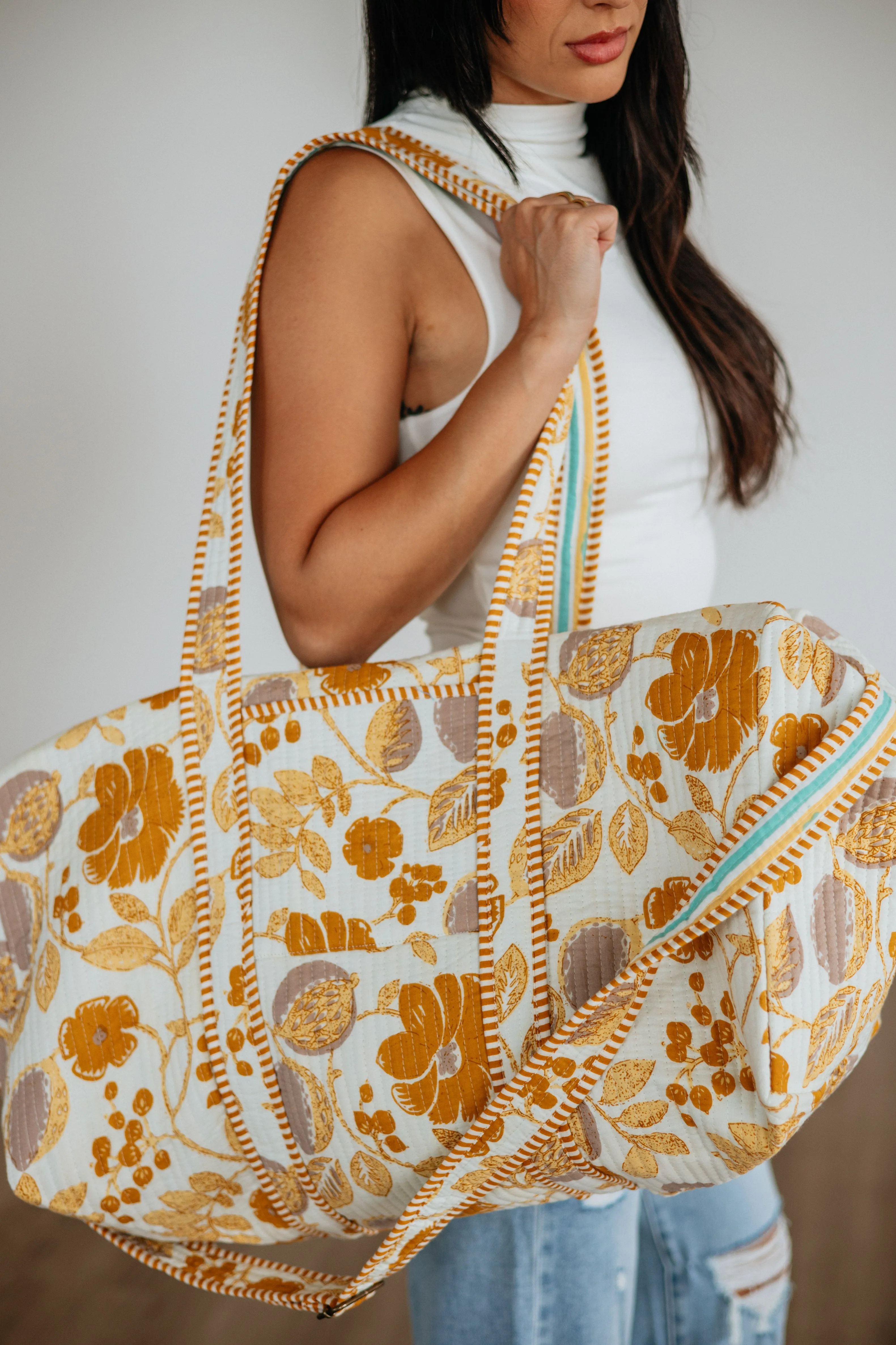 Feeling Floral Duffel Bag sold by Wild Oak Boutique product image thumbnail 2