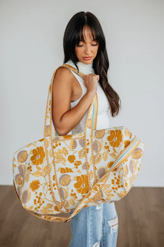 Feeling Floral Duffel Bag made by Wild Oak Boutique