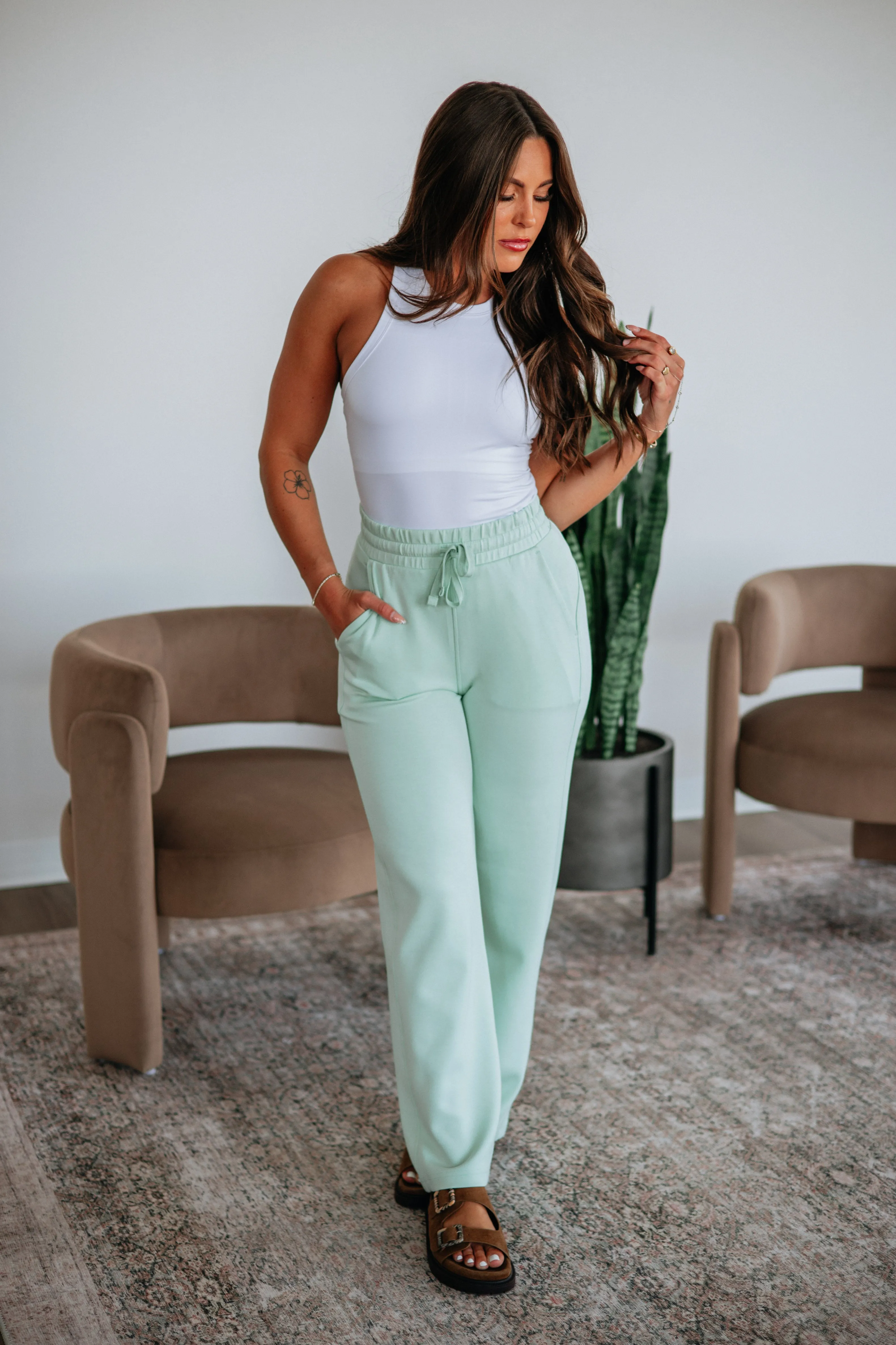 Kirsten Lounge Pants - Mint sold by Wild Oak Boutique product image thumbnail 4