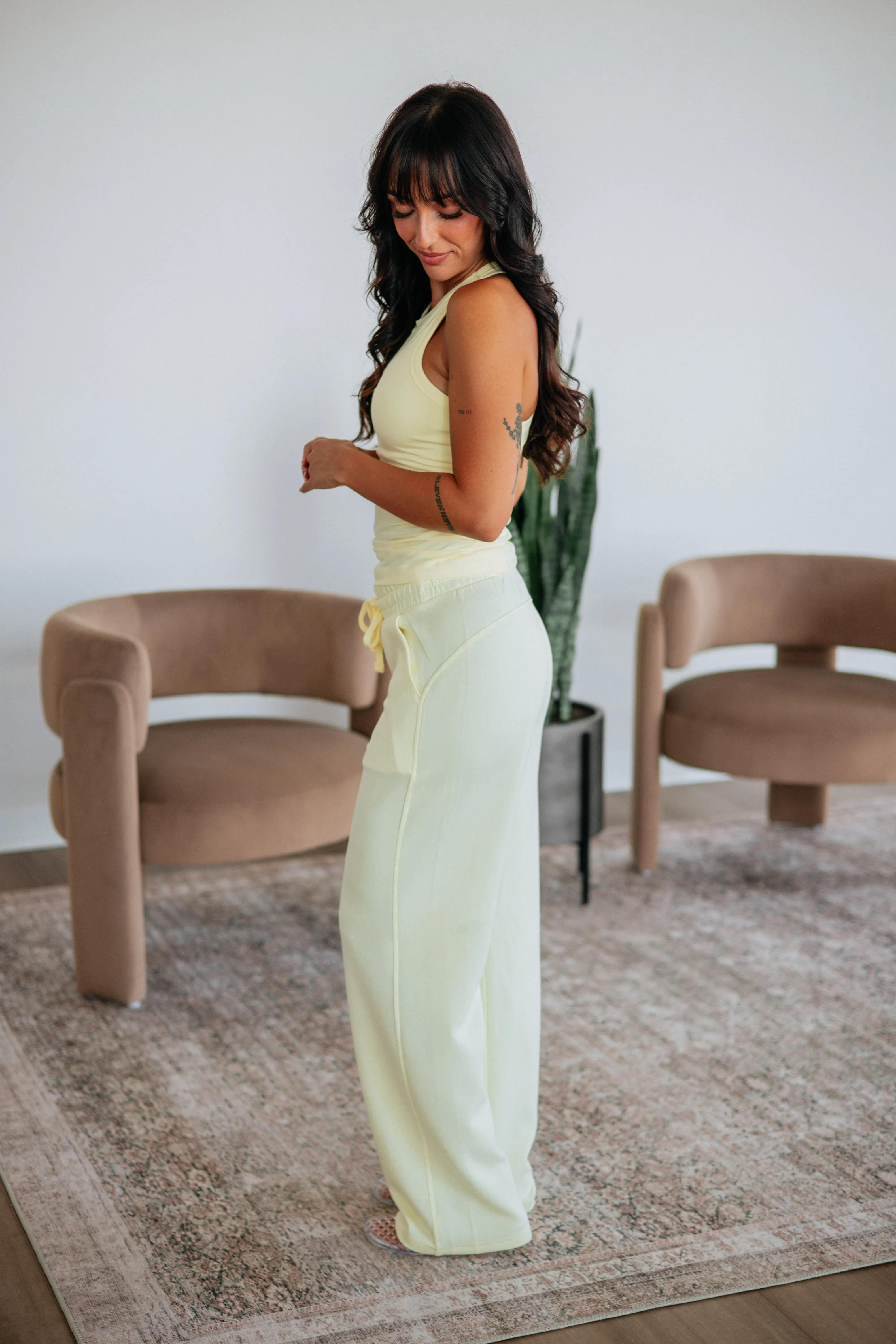 Kirsten Lounge Pants - Limoncello sold by Wild Oak Boutique product image thumbnail 3