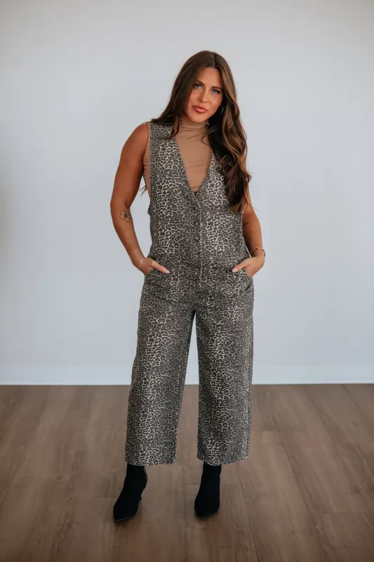 Caterina Leopard Jumpsuit made by Wishlist