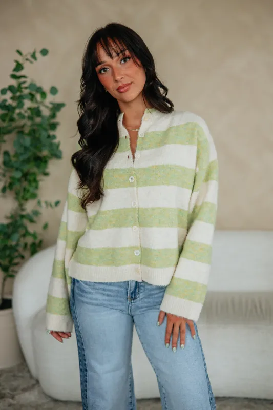 Romy Striped Cardigan made by Le Lis
