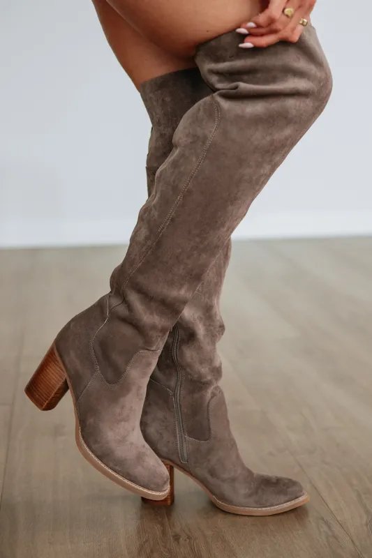Addressing The Rumors Boots - Dark Taupe made by Mi.iM