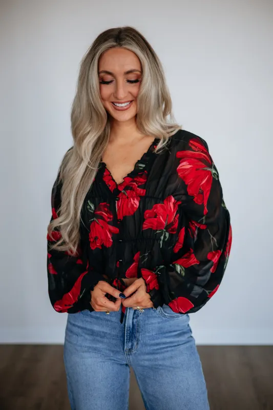 Nadalia Floral Blouse made by emory park