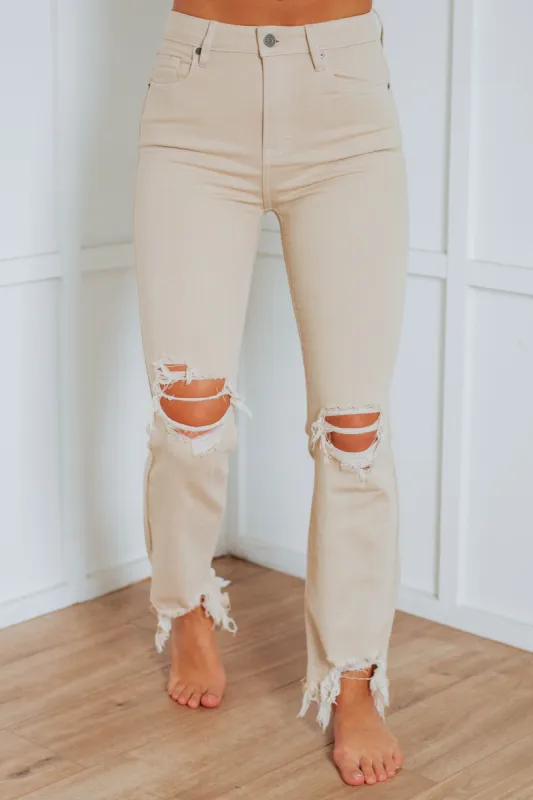 Happi Hidden Jeans - Khaki sold by Wild Oak Boutique