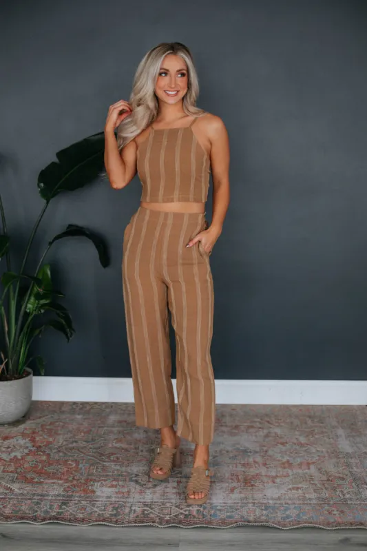 Mitzi Striped Pants sold by Wild Oak Boutique