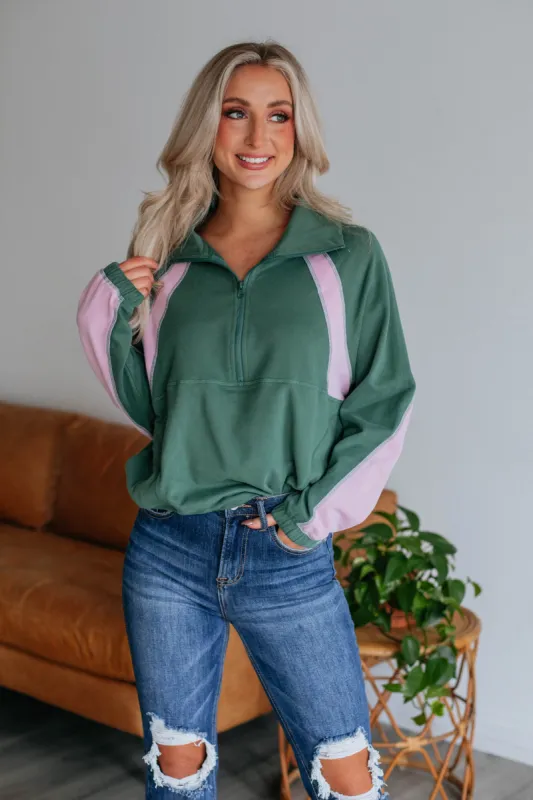 Indira Pullover - Dark Sage sold by Wild Oak Boutique