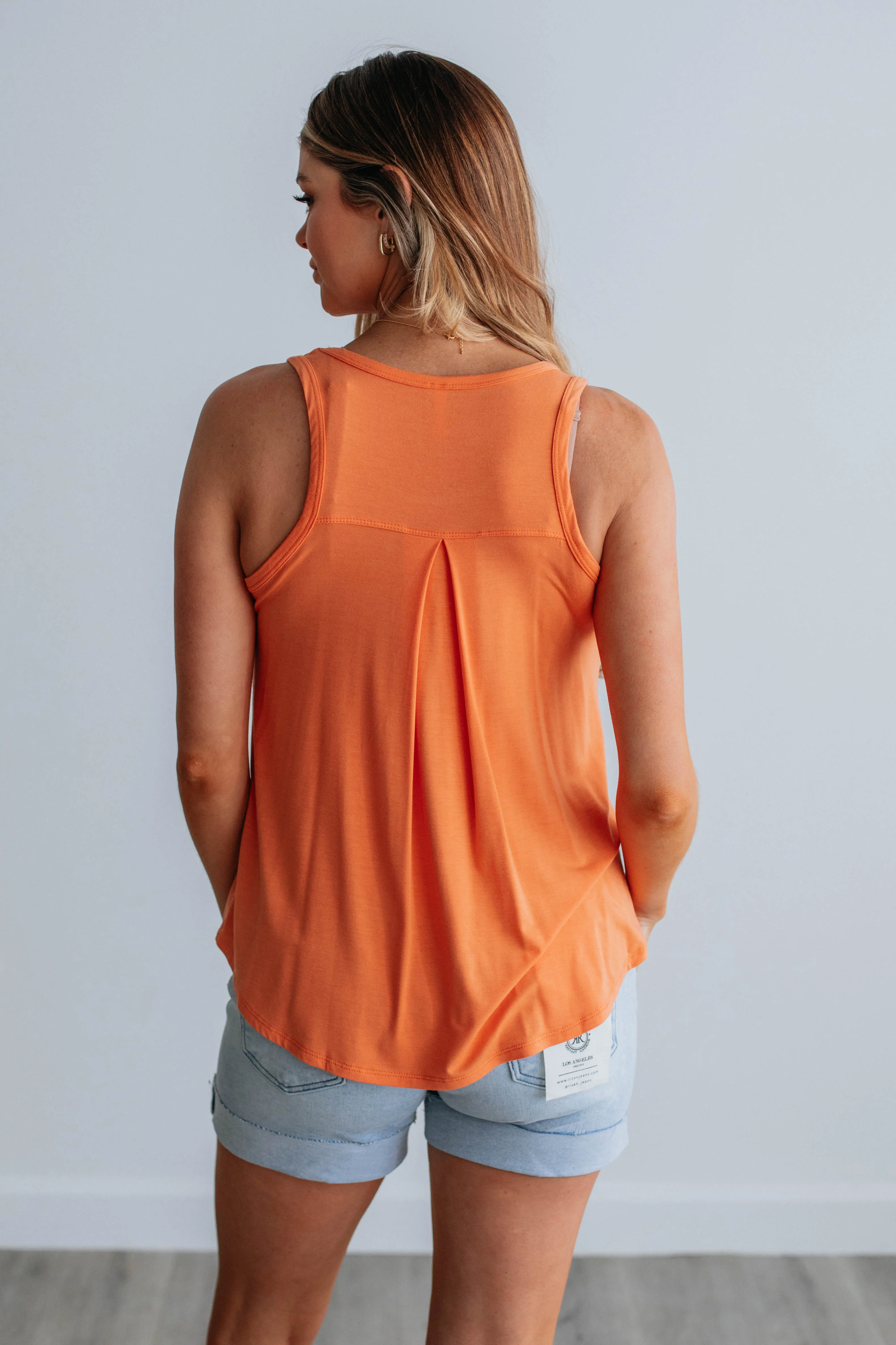 Dava Basic Tank - Mango sold by Wild Oak Boutique product image thumbnail 3