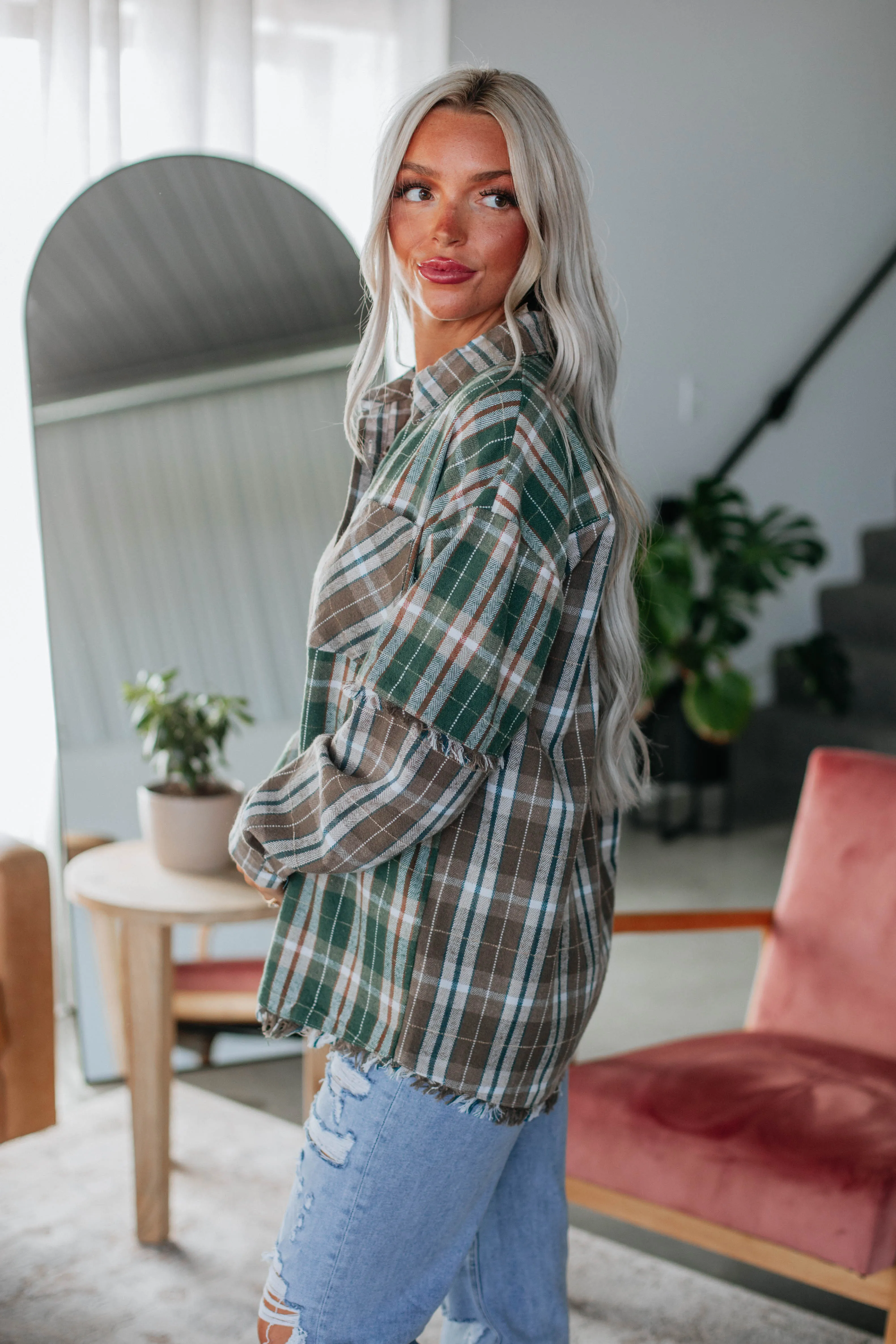 Teigan Flannel Top sold by Wild Oak Boutique product image thumbnail 5