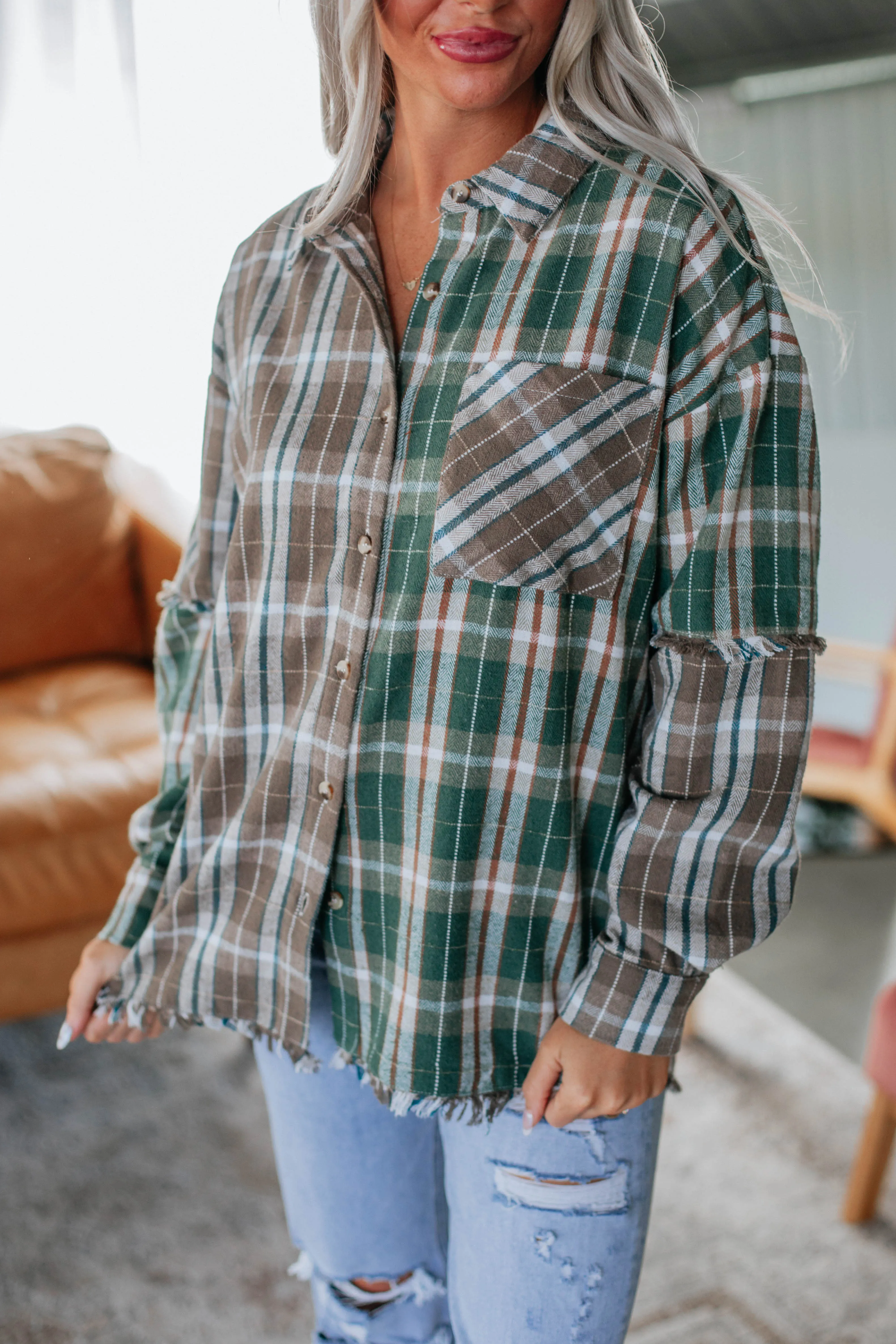 Teigan Flannel Top sold by Wild Oak Boutique product image thumbnail 2