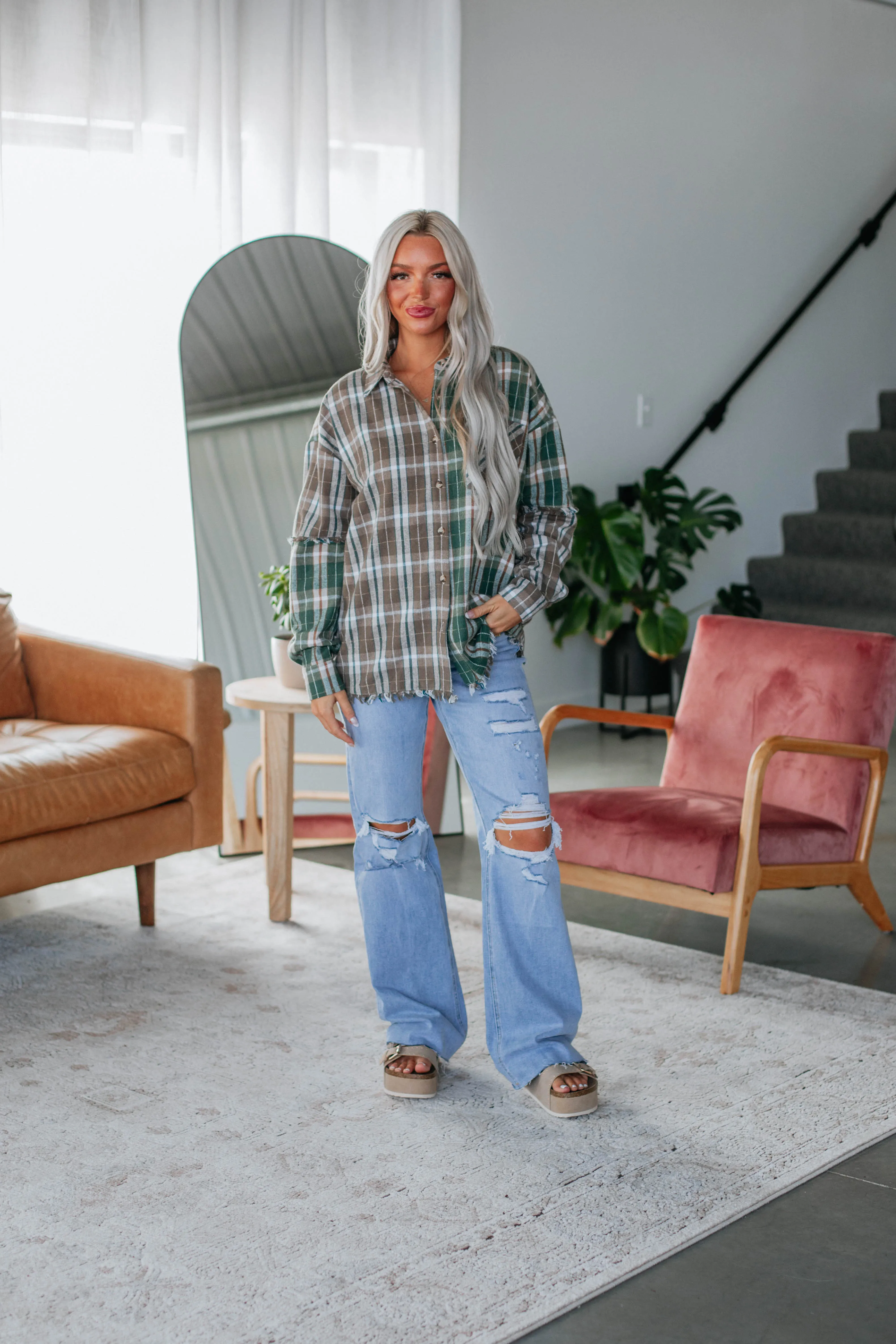 Teigan Flannel Top sold by Wild Oak Boutique product image thumbnail 3