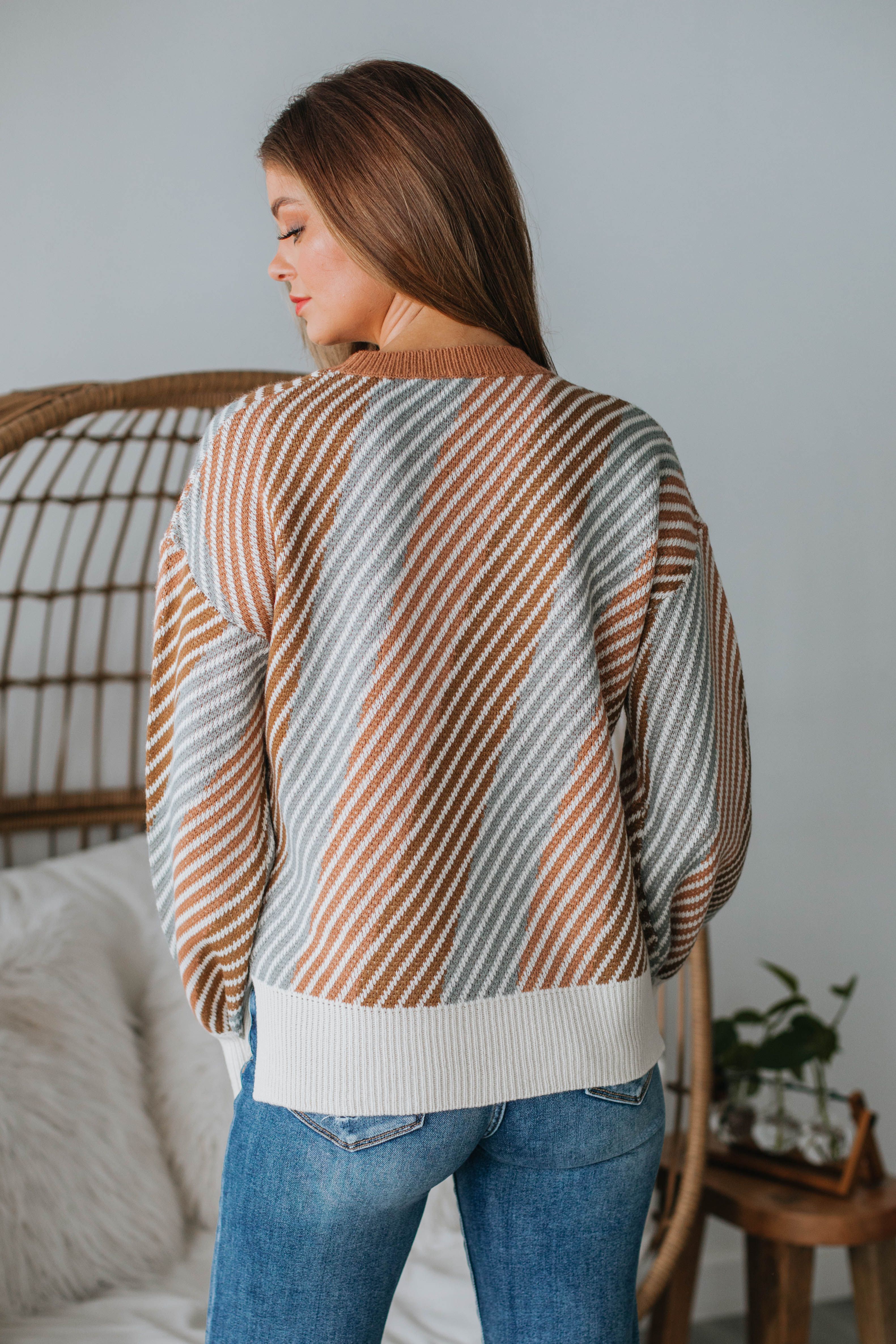 Irene Striped Sweater sold by Wild Oak Boutique product image thumbnail 4