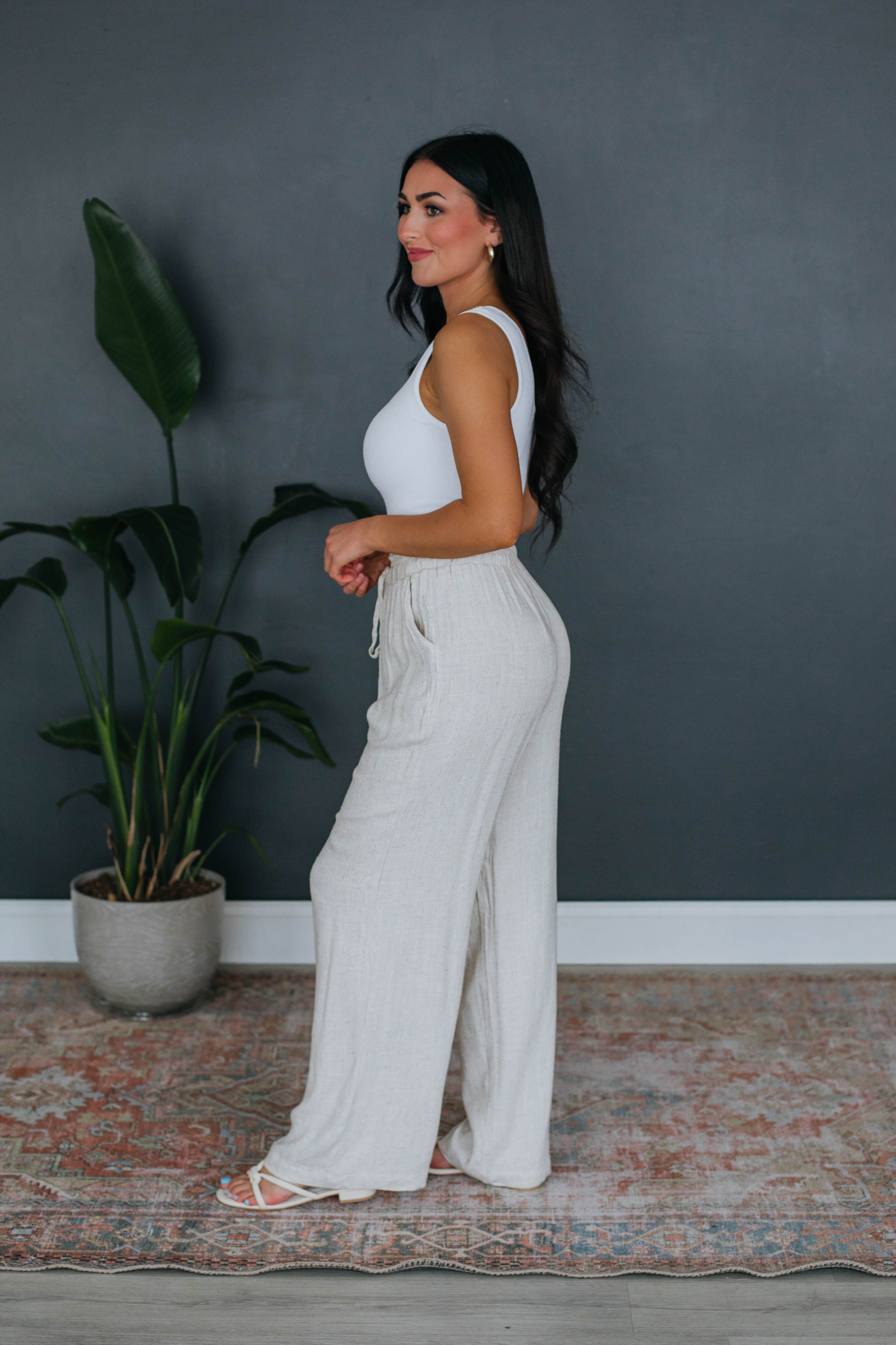 Laney Linen Pants sold by Wild Oak Boutique product image thumbnail 3