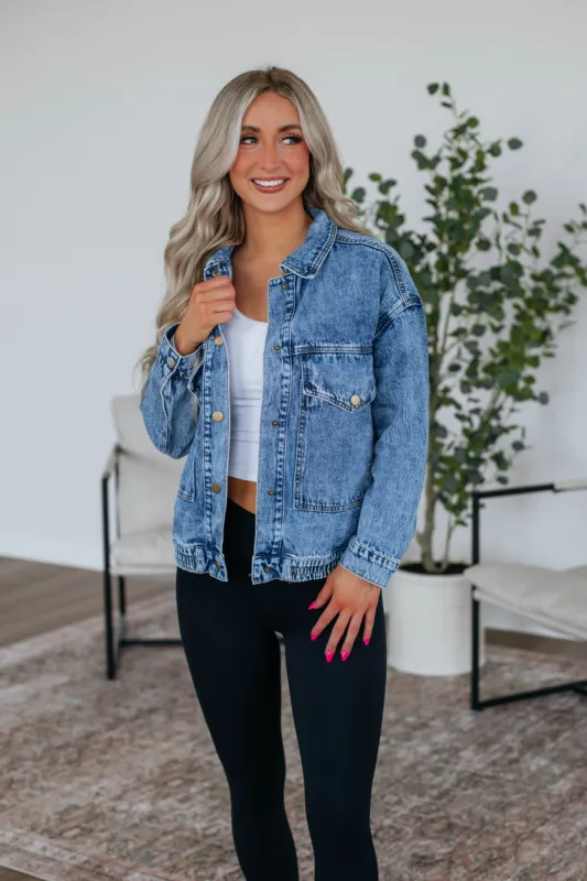 Kodie Denim Jacket sold by Wild Oak Boutique