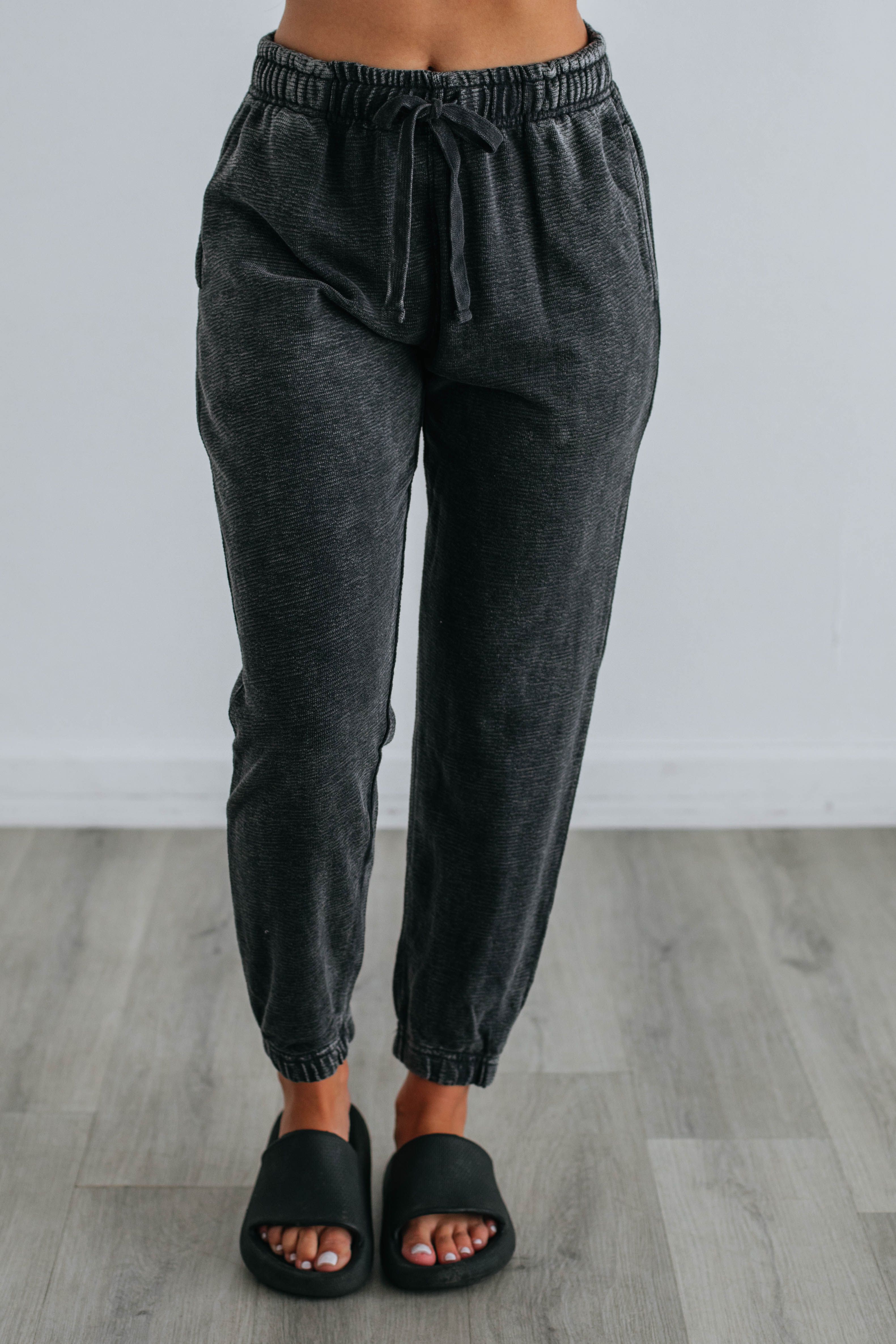 Trinity Lounge Joggers - Vintage Black sold by Wild Oak Boutique