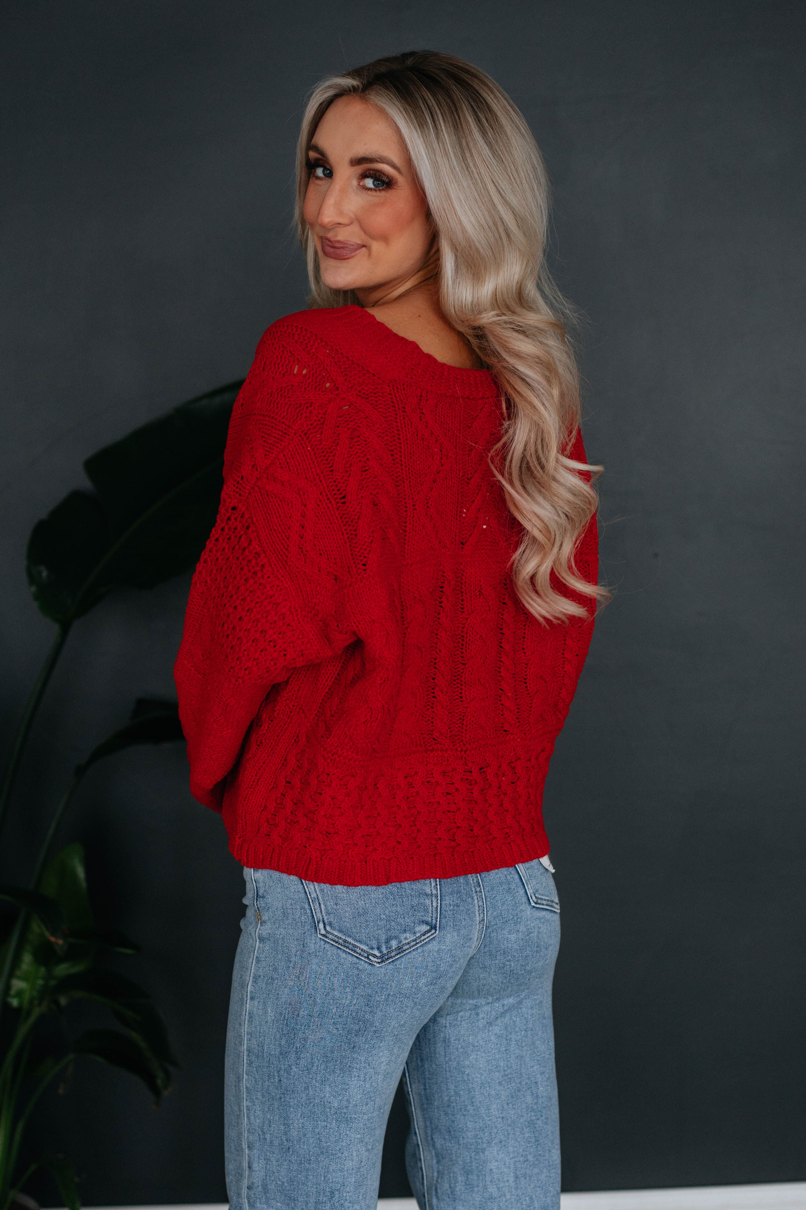 Ellen Cardigan - Red sold by Wild Oak Boutique product image thumbnail 4