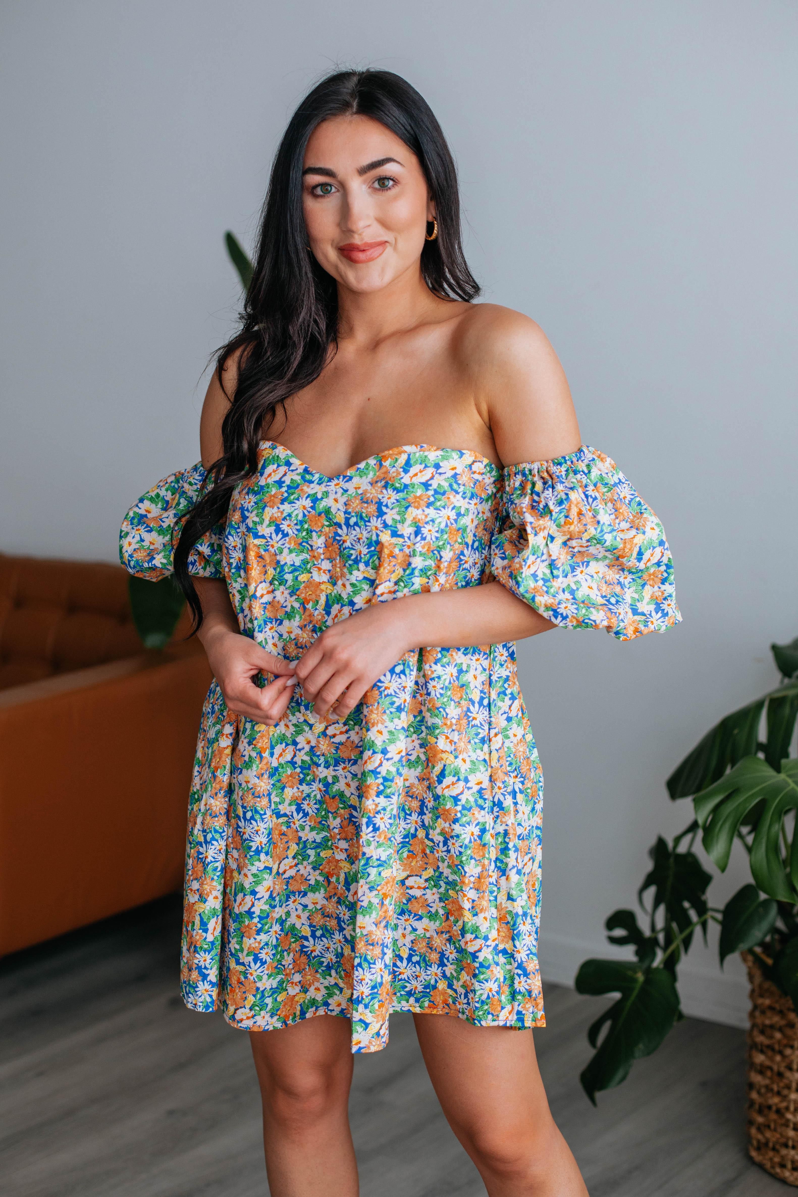 Taylen Floral Dress sold by Wild Oak Boutique