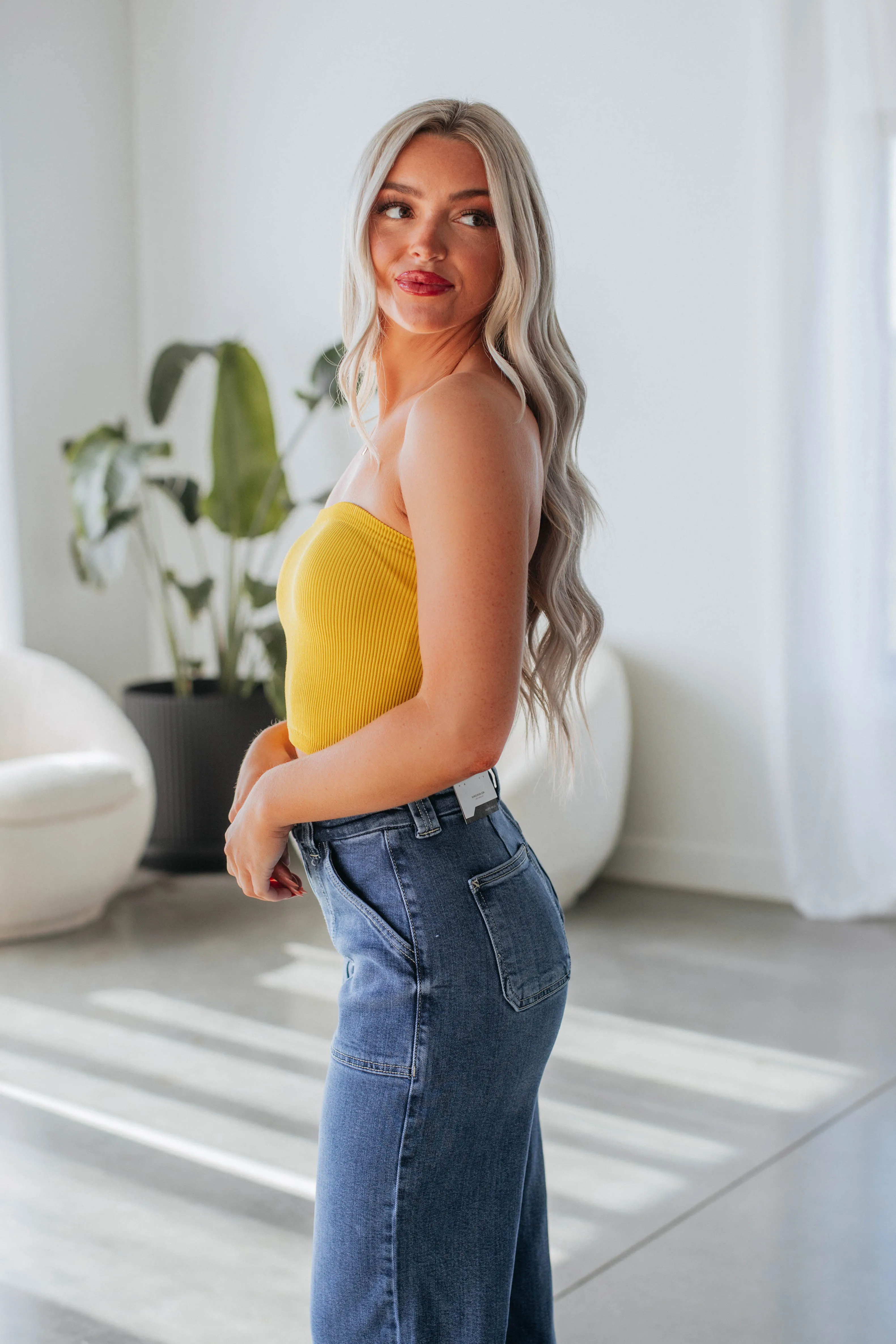 Alexa Ribbed Top - Honey sold by Wild Oak Boutique product image thumbnail 5