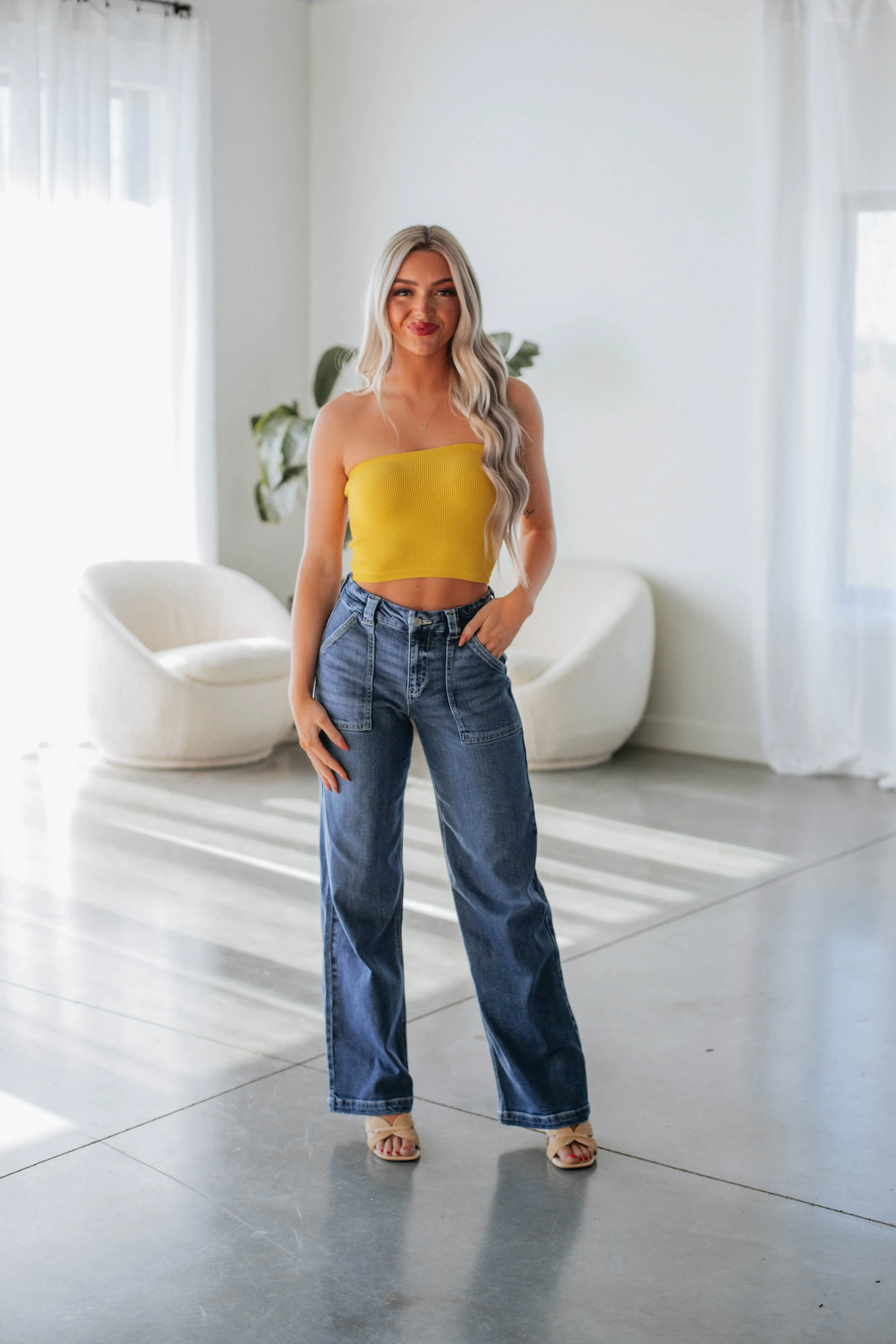 Alexa Ribbed Top - Honey sold by Wild Oak Boutique product image thumbnail 4