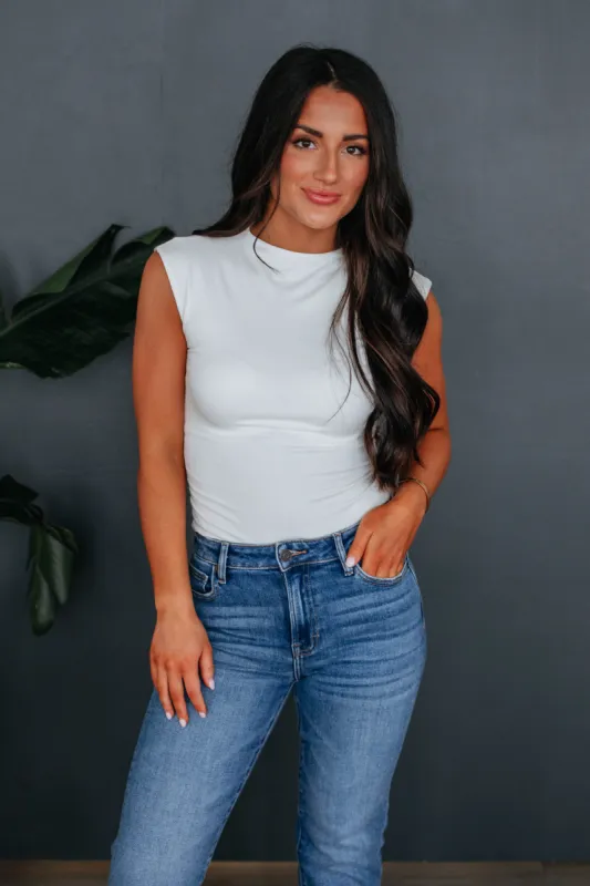 Val Ruched Bodysuit - Ivory sold by Wild Oak Boutique