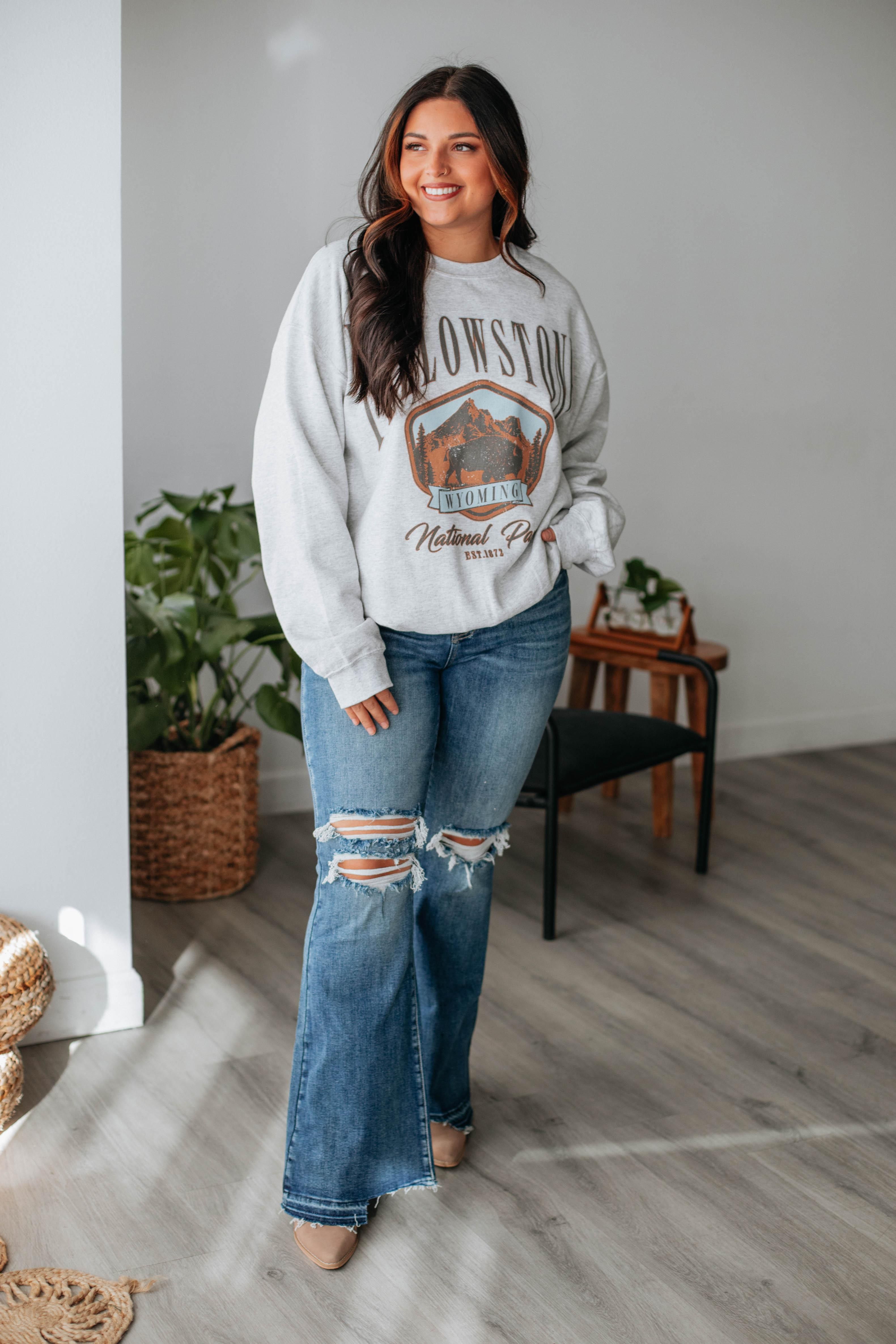 Yellowstone Oversized Crewneck sold by Wild Oak Boutique product image thumbnail 2
