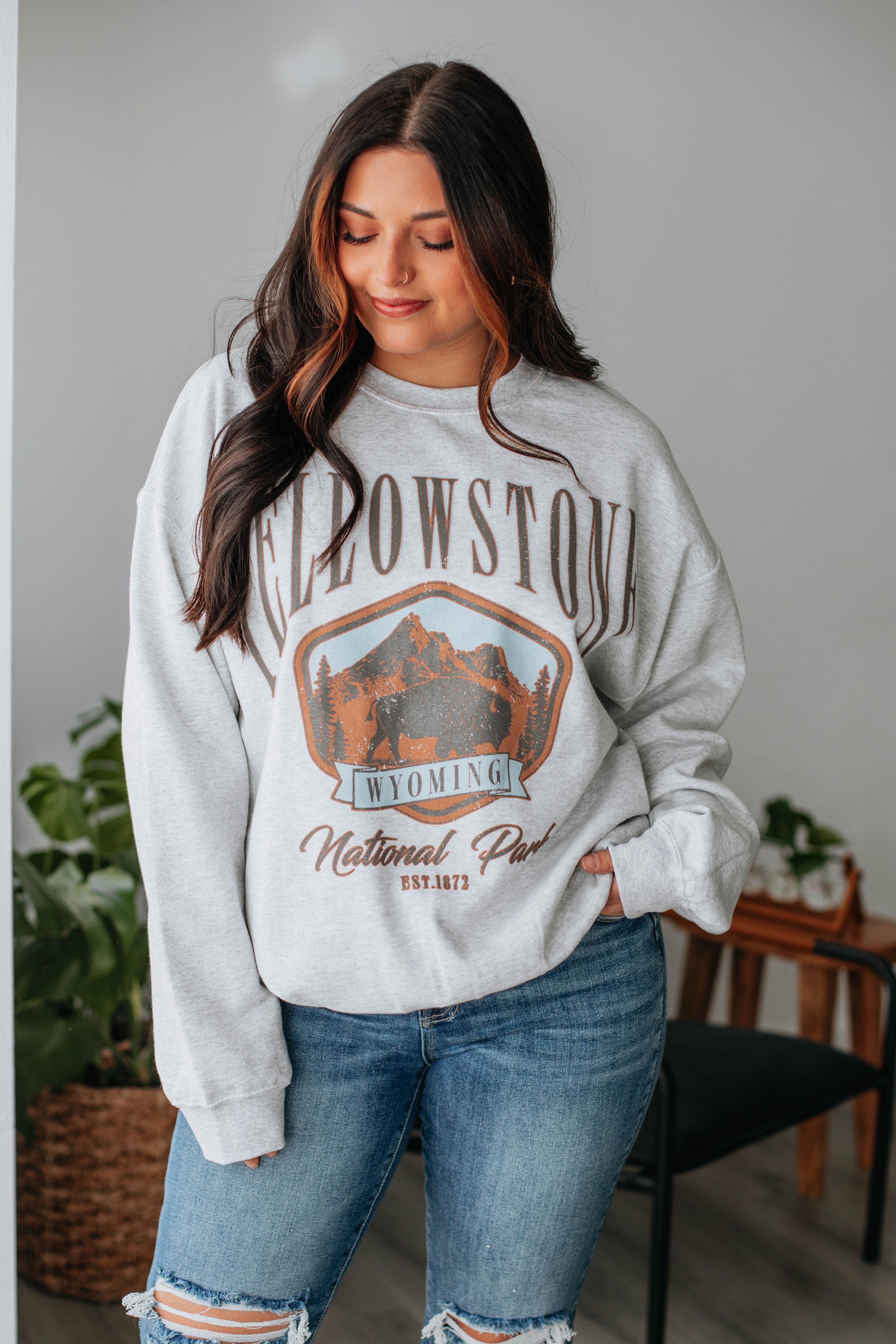 Yellowstone Oversized Crewneck sold by Wild Oak Boutique product image thumbnail 3