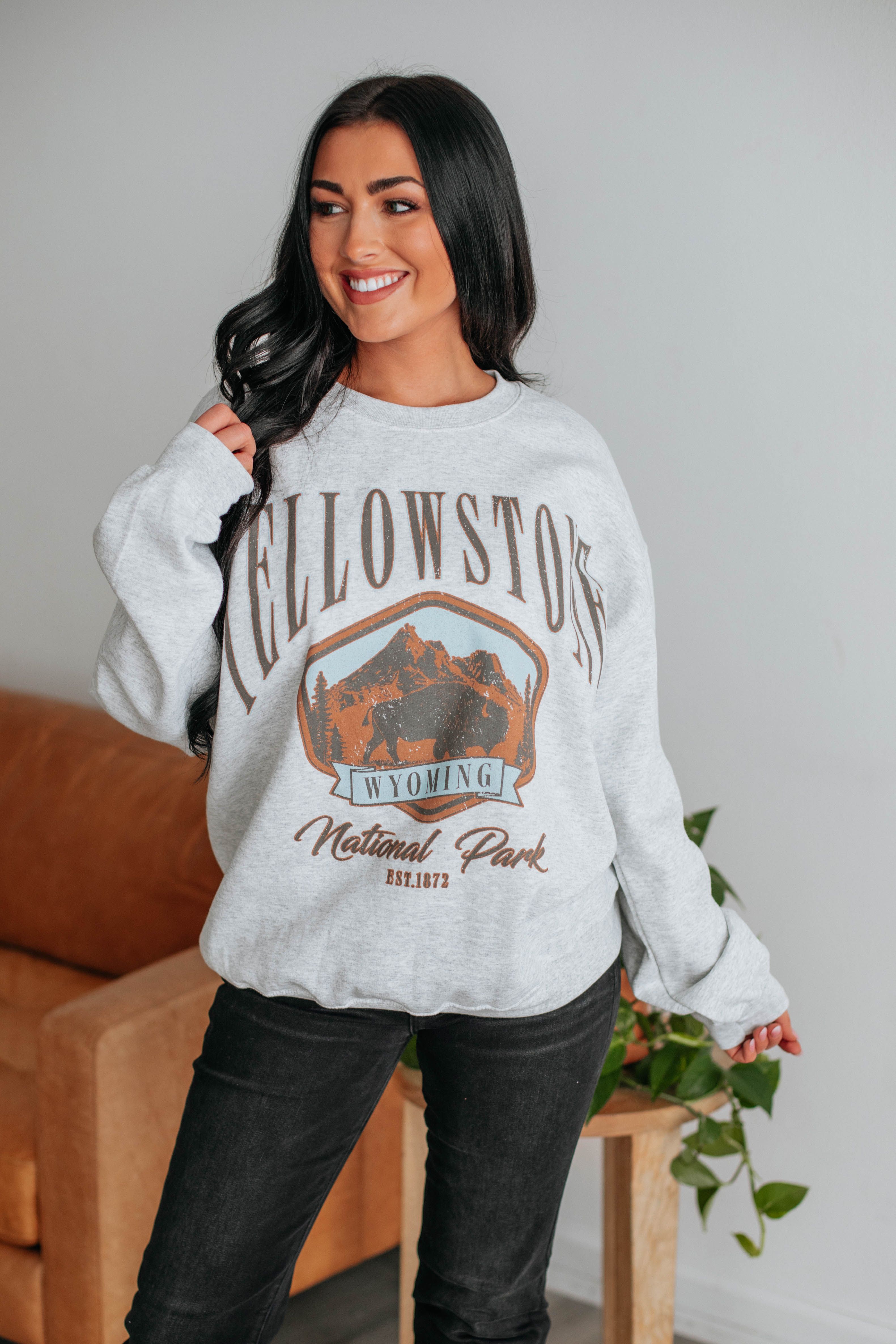 Yellowstone Oversized Crewneck sold by Wild Oak Boutique