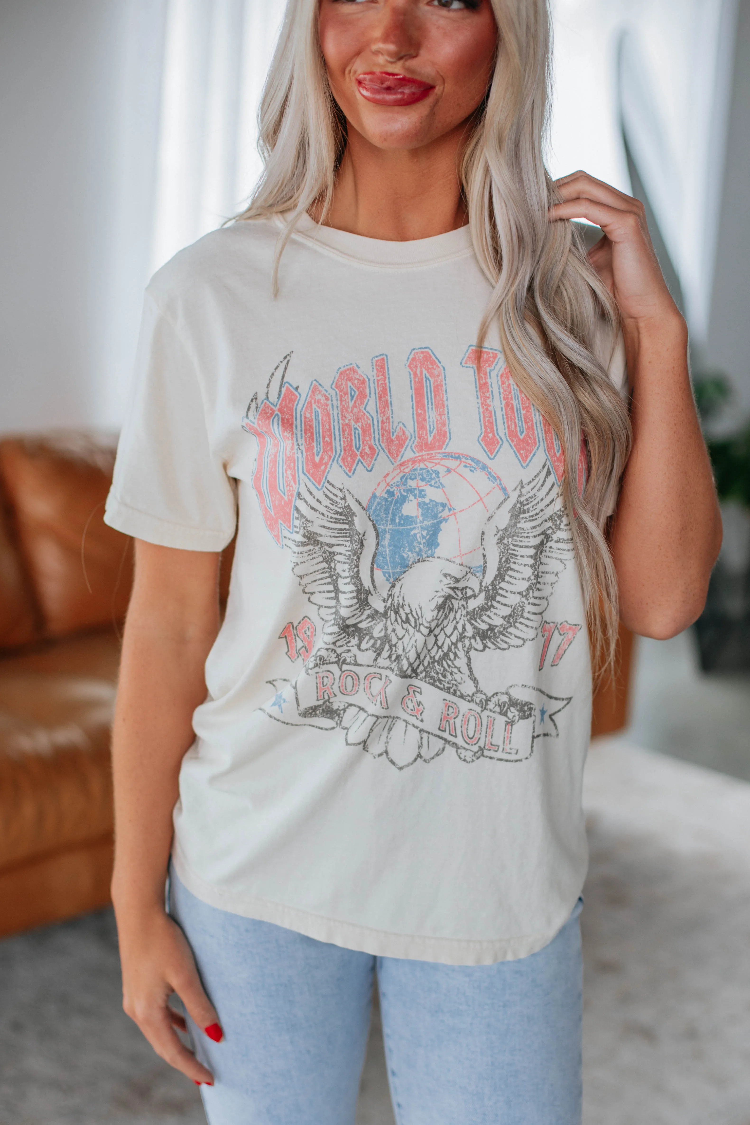 Rock & Roll Graphic Tee sold by Wild Oak Boutique product image thumbnail 2