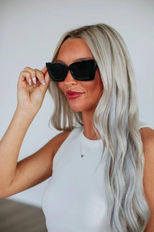 Vibe Check Sunglasses - Black sold by Wild Oak Boutique