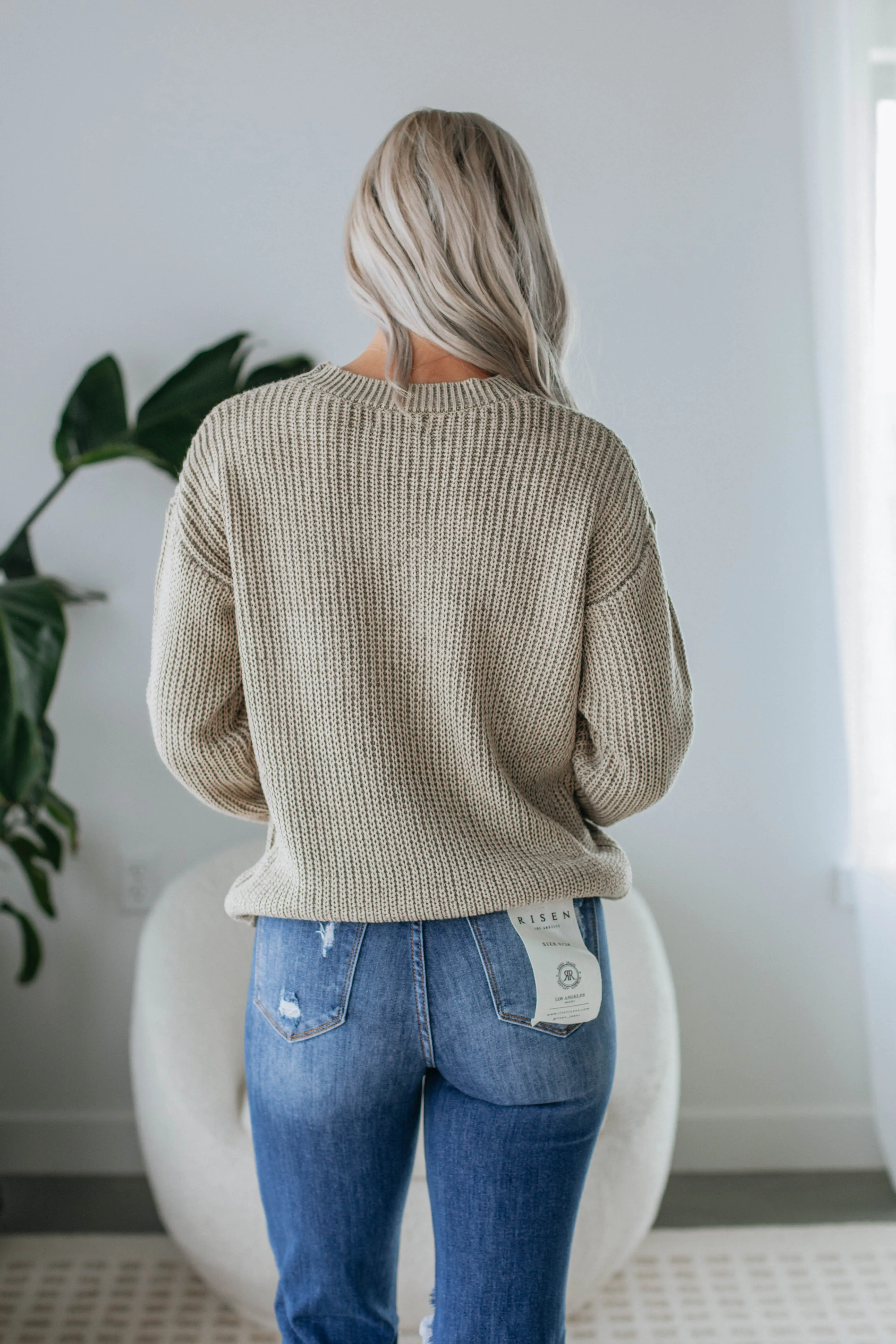Jenzi Knit Sweater - Artichoke Mix sold by Wild Oak Boutique product image thumbnail 5