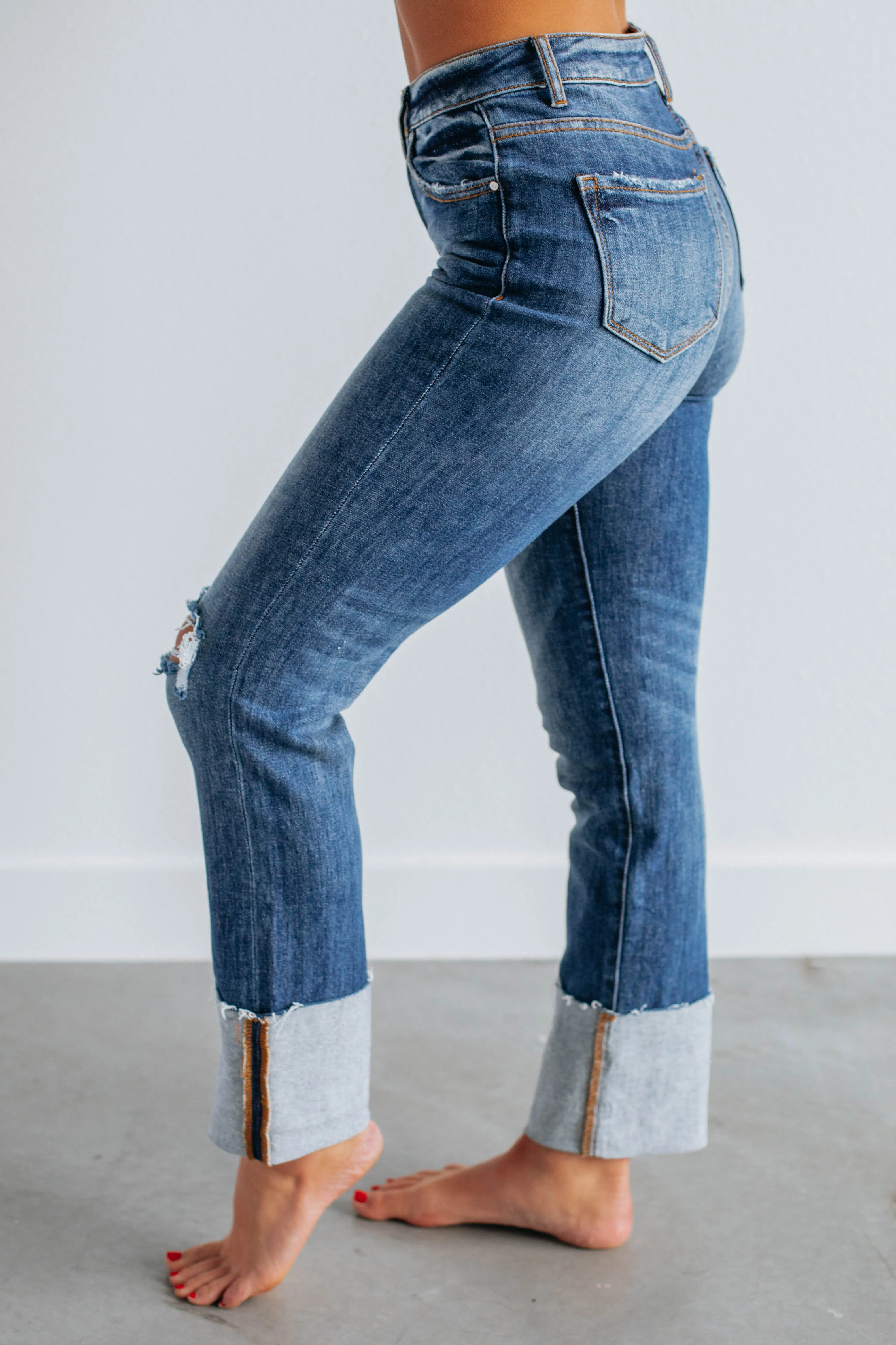 Kalen Risen Jeans - Dark Wash sold by Wild Oak Boutique product image thumbnail 2