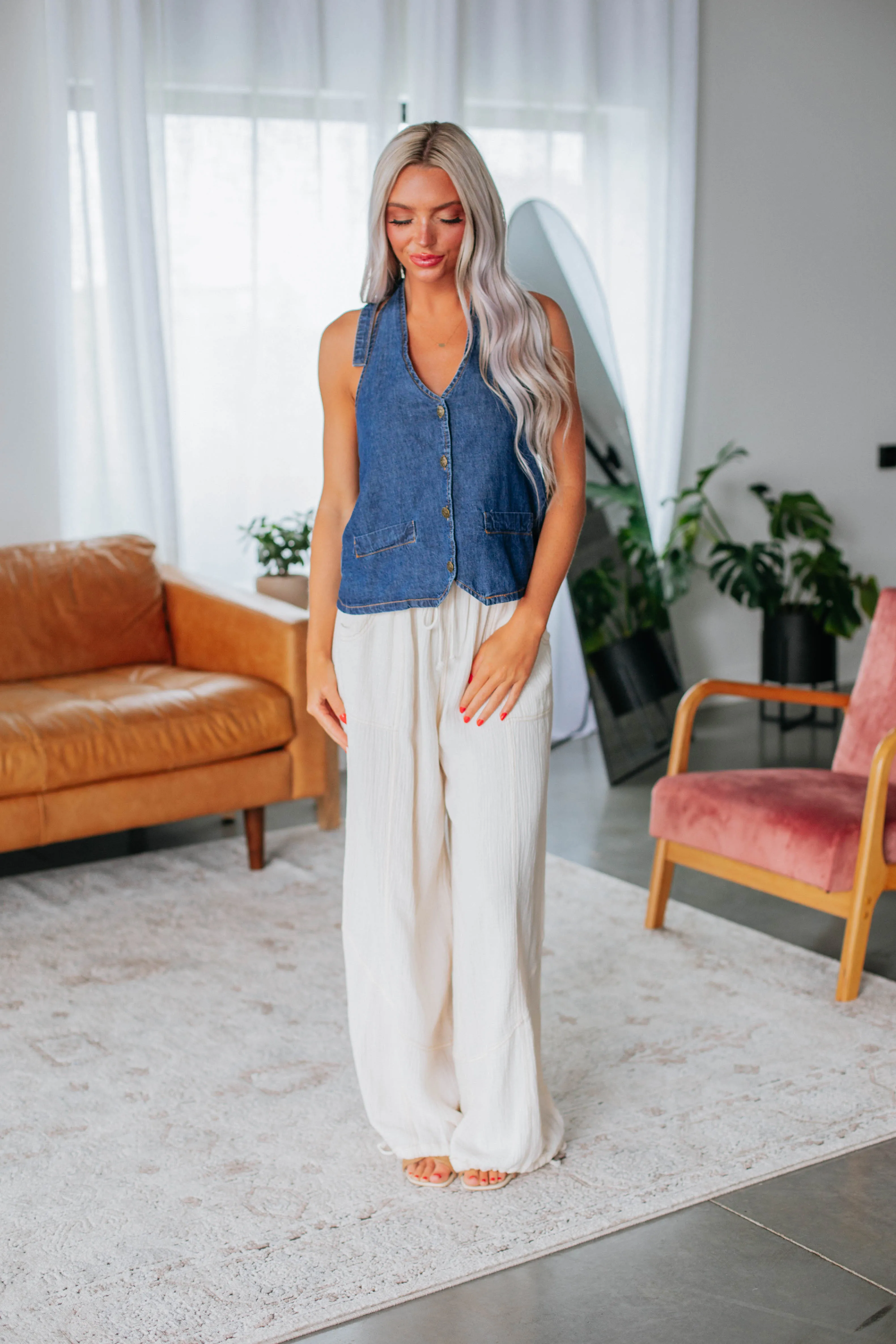 Journey Denim Tank sold by Wild Oak Boutique product image thumbnail 4