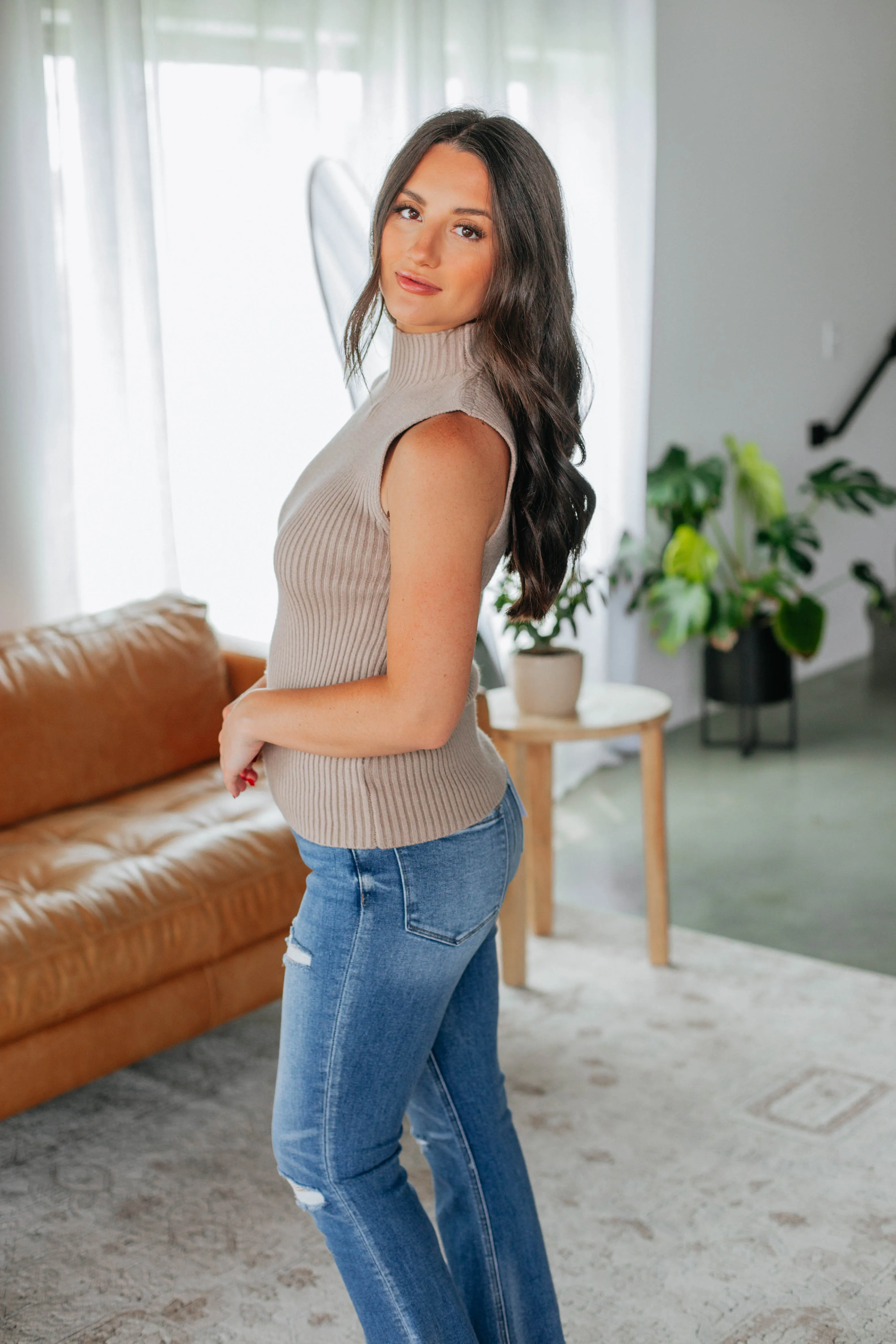 Sofi Knit Tank - Light Mocha sold by Wild Oak Boutique product image thumbnail 3