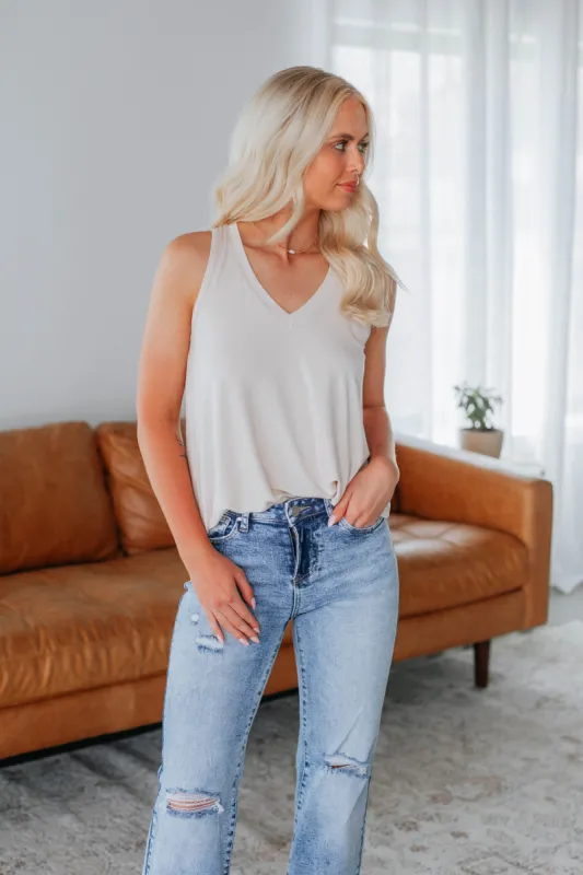 Teyana Tank - Natural sold by Wild Oak Boutique