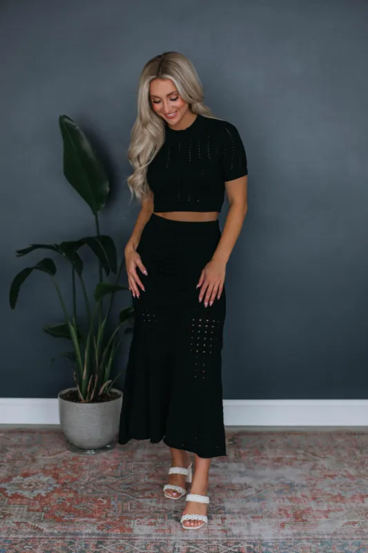 Stevie Two-Piece Set - Black sold by Wild Oak Boutique