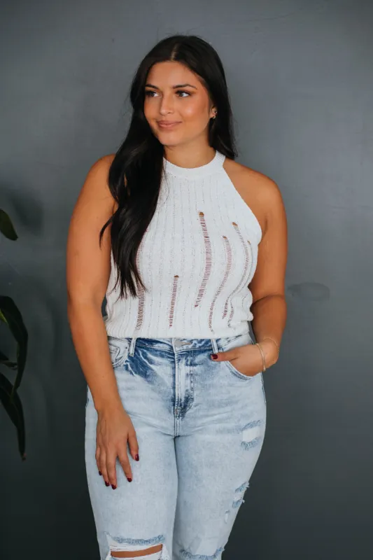 Lilian Distressed Tank made by Wild Oak Boutique