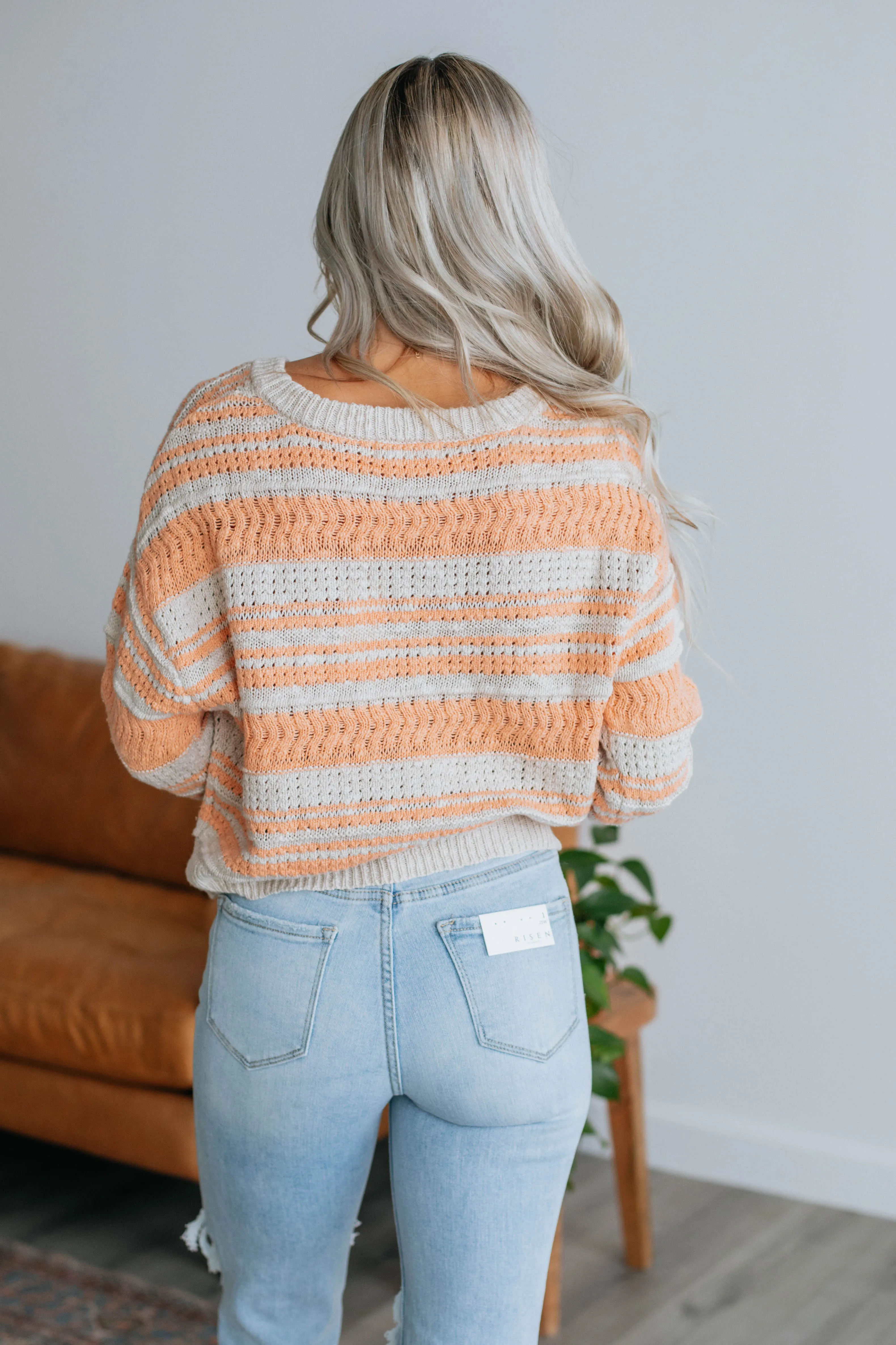 Finley Striped Sweater sold by Wild Oak Boutique product image thumbnail 4