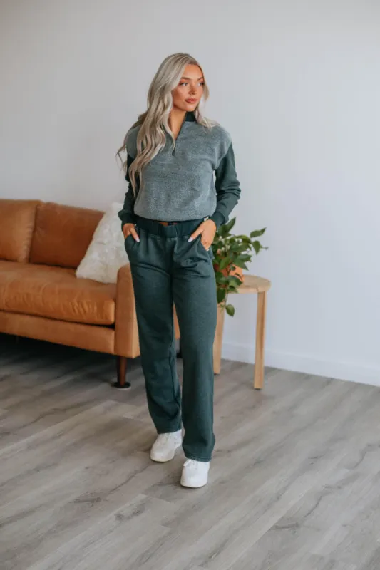 Lacey Lounge Pants - Jungle Green sold by Wild Oak Boutique