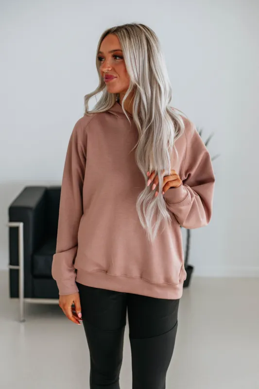 Daniella Hoodie - Rosewood sold by Wild Oak Boutique