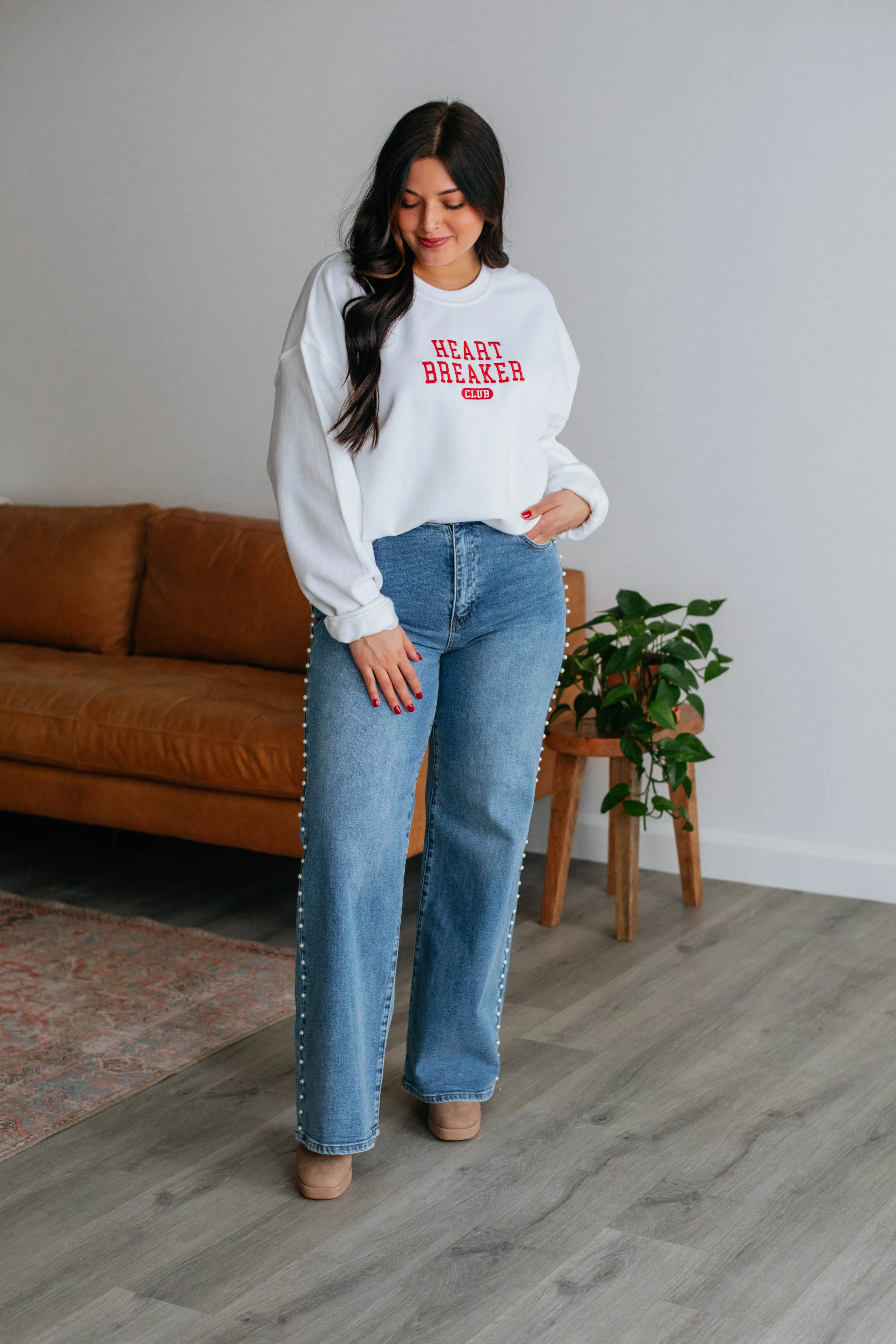 Heartbreaker Oversized Crewneck sold by Wild Oak Boutique product image thumbnail 5