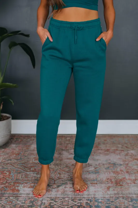 Oaklee Lounge Joggers - Teal sold by Wild Oak Boutique