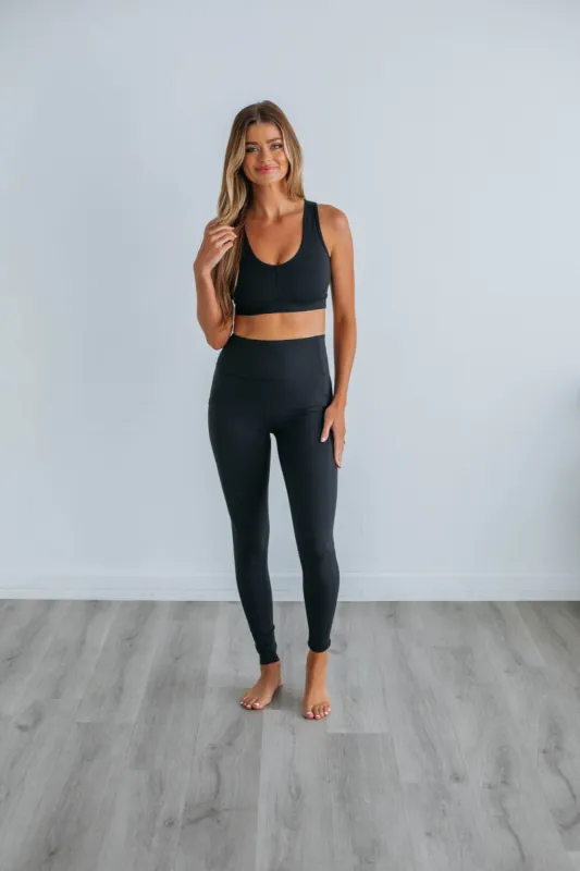 Maylor Active Leggings - Black sold by Wild Oak Boutique