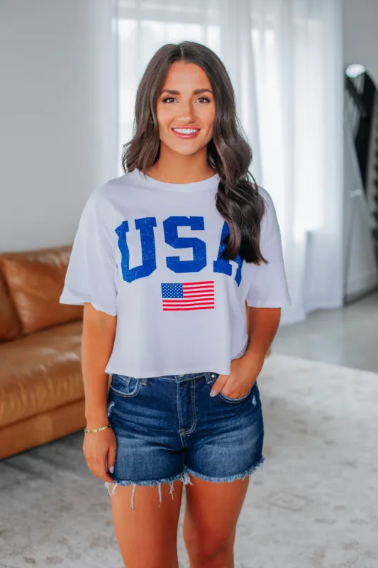 USA Graphic Tee sold by Wild Oak Boutique