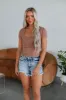 Jace Basic Top - Mocha sold by Wild Oak Boutique