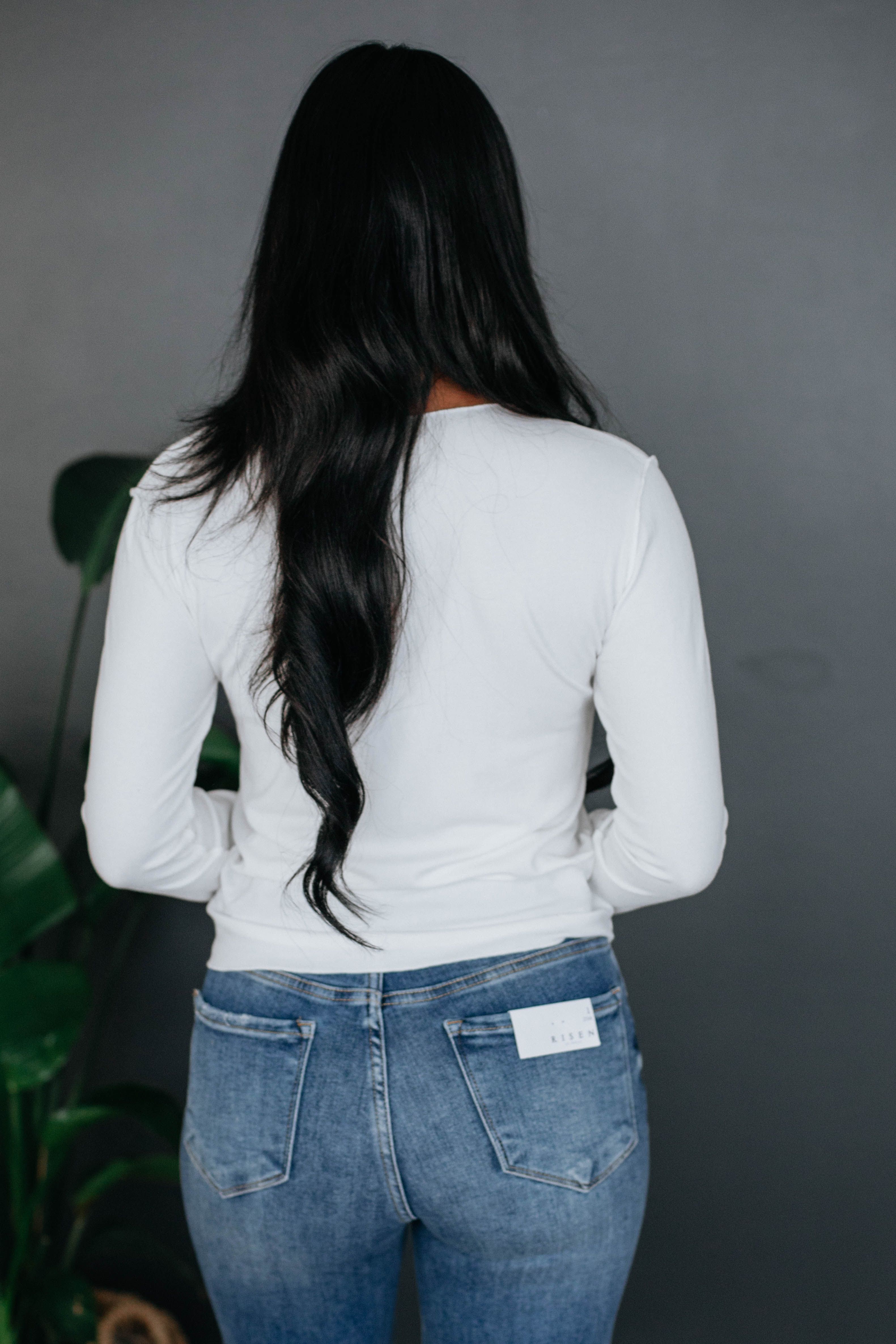 Bruno Long Sleeve Top - Ivory sold by Wild Oak Boutique product image thumbnail 4