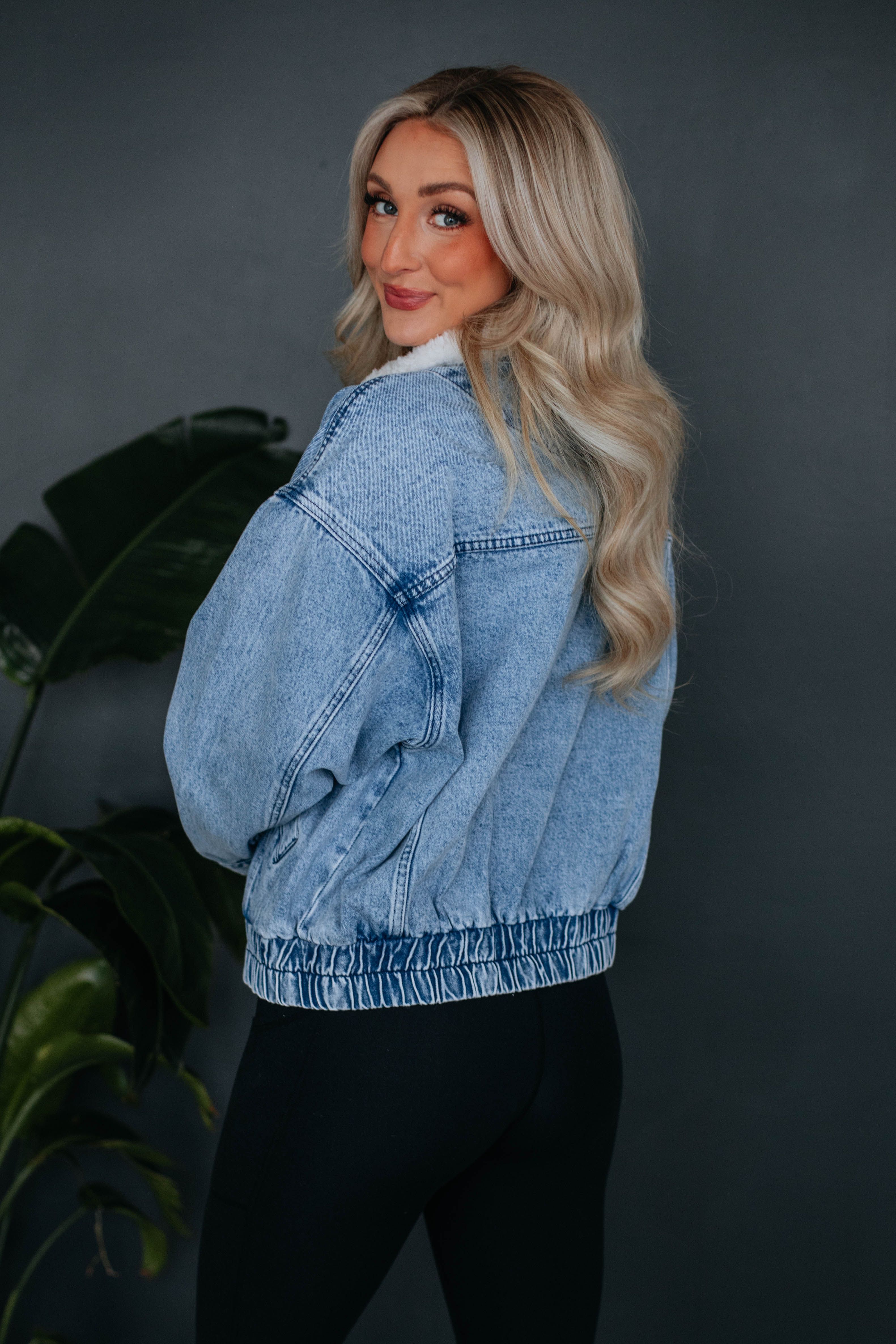 Bennett Sherpa Denim Jacket sold by Wild Oak Boutique product image thumbnail 5